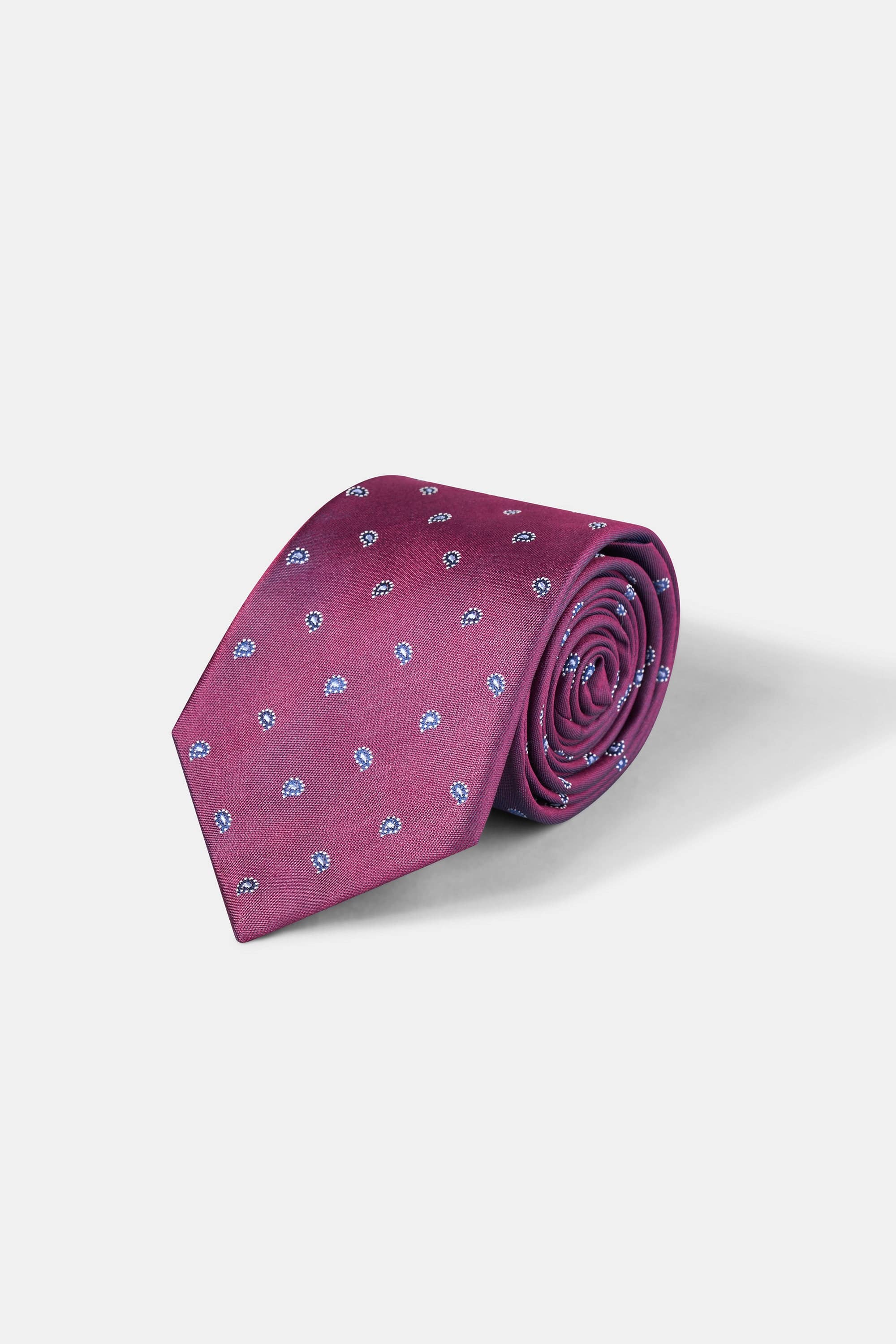 Woven Tie | 100% Silk | Small Paisley Pattern.