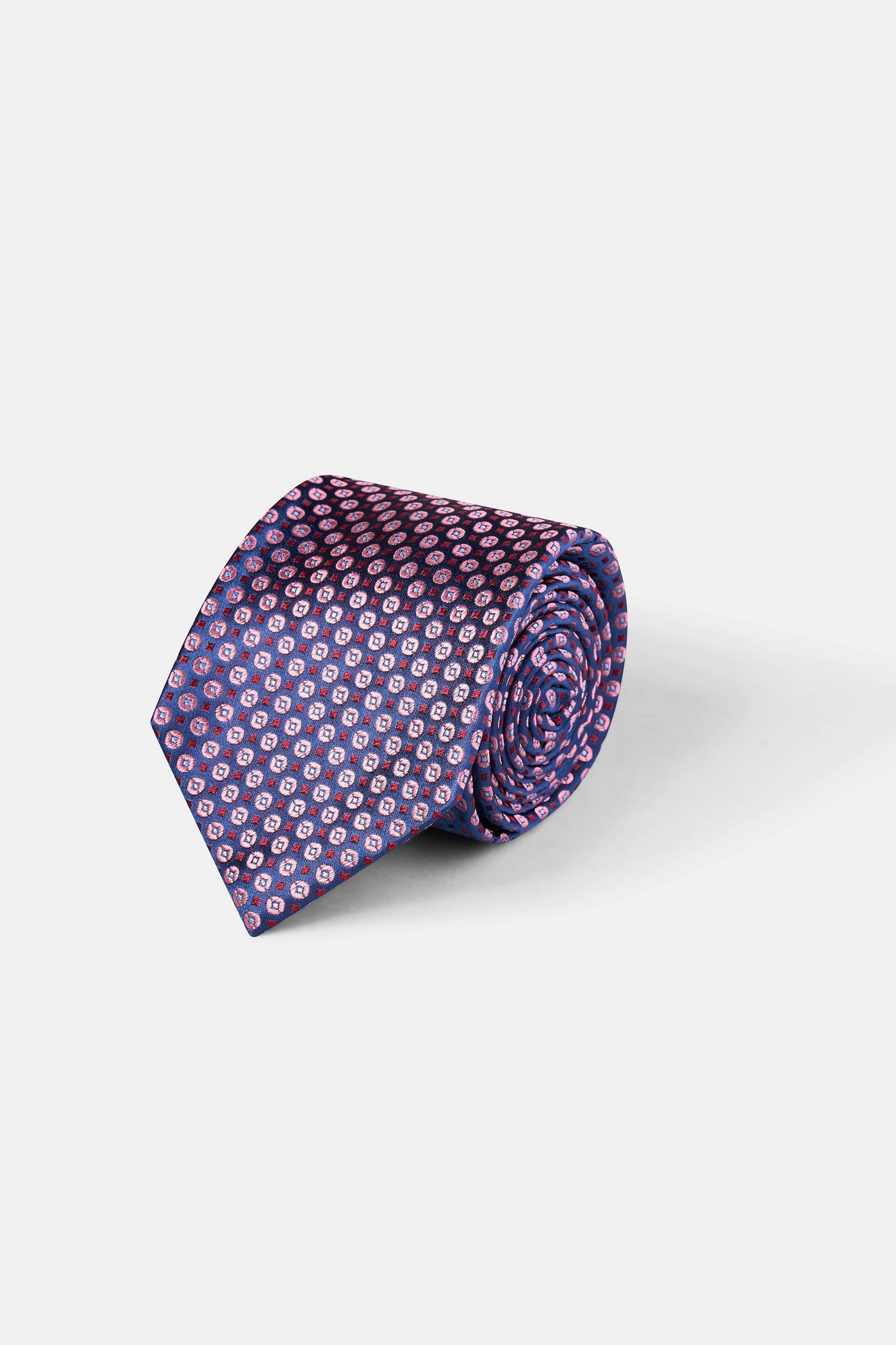 Woven Tie | 100% Silk | Flower Pattern.