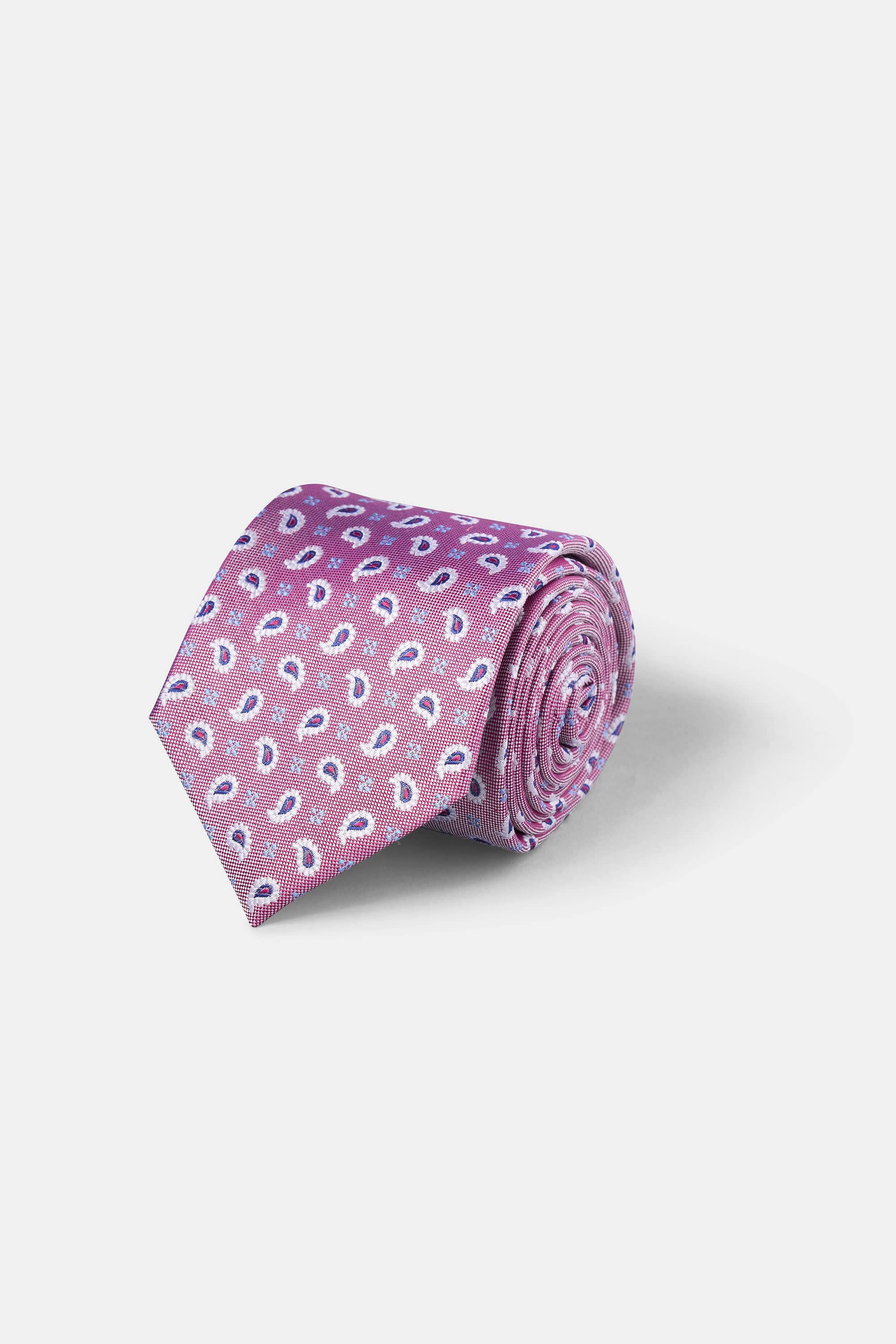 Woven Tie | 100% Silk | Small Paisley Pattern.
