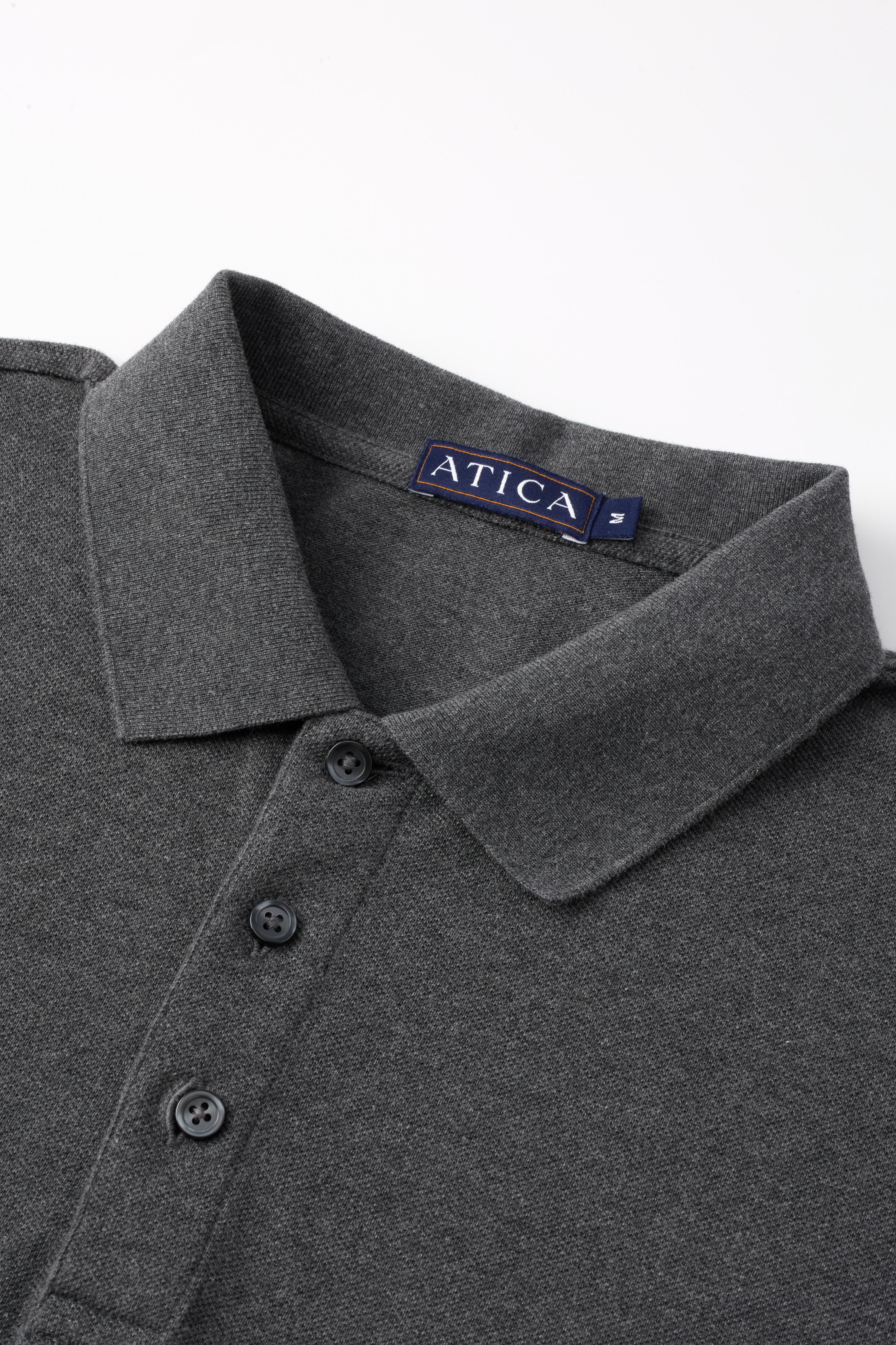 Performance Polo Dark Grey Shirt - Atica Man
