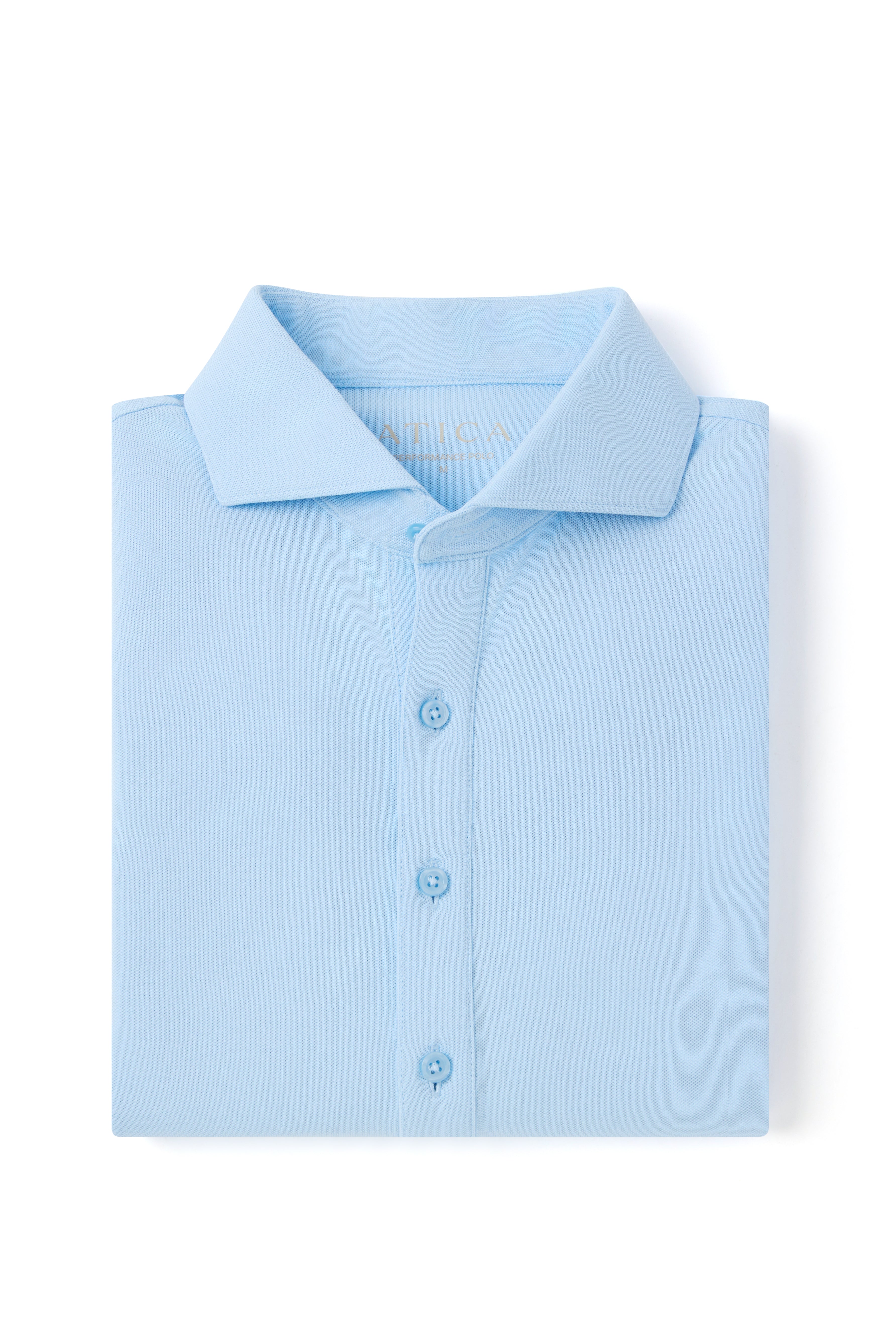Dress Collar Performance Polo - Sky Blue - Atica Man