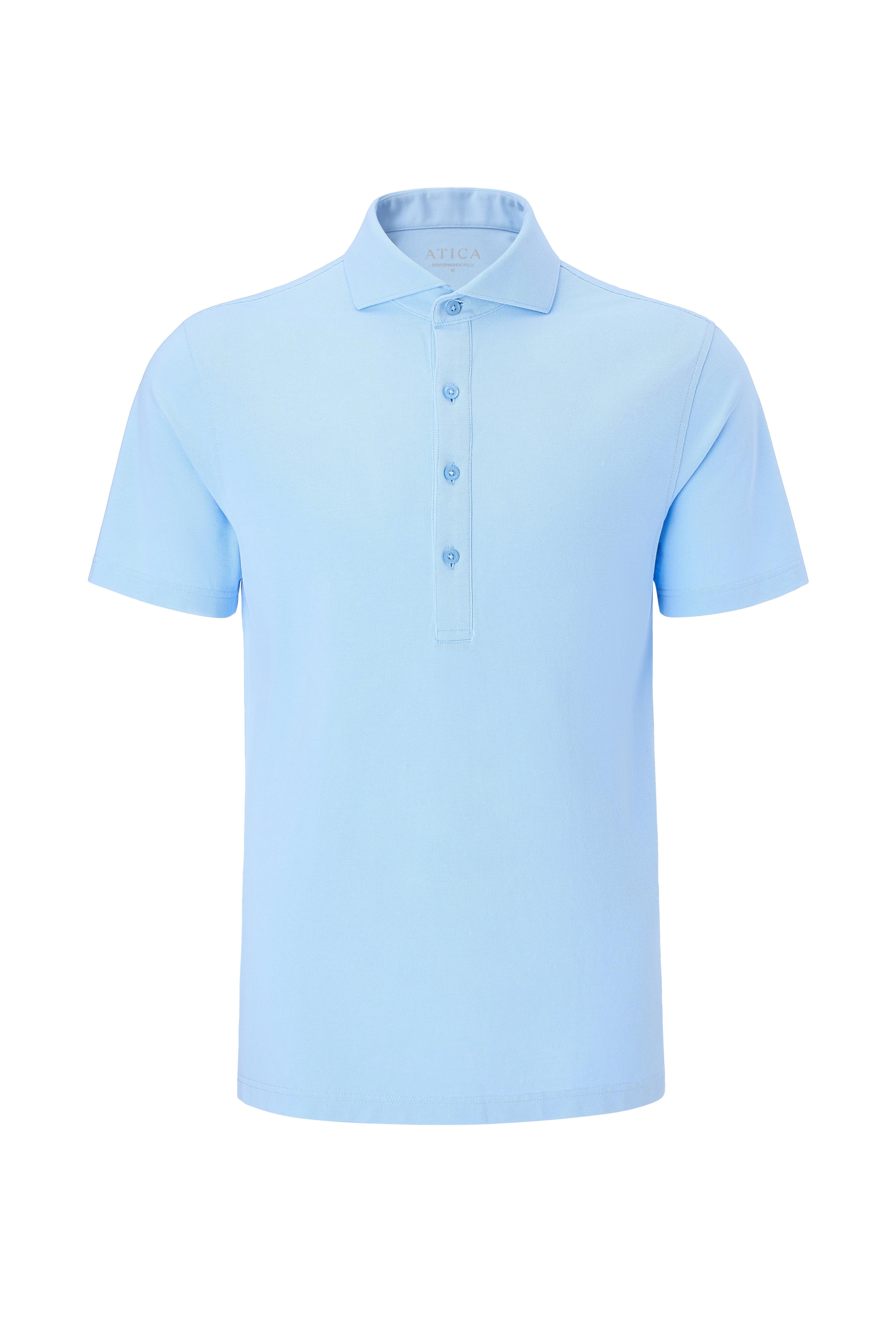 Dress Collar Performance Polo - Sky Blue - Atica Man