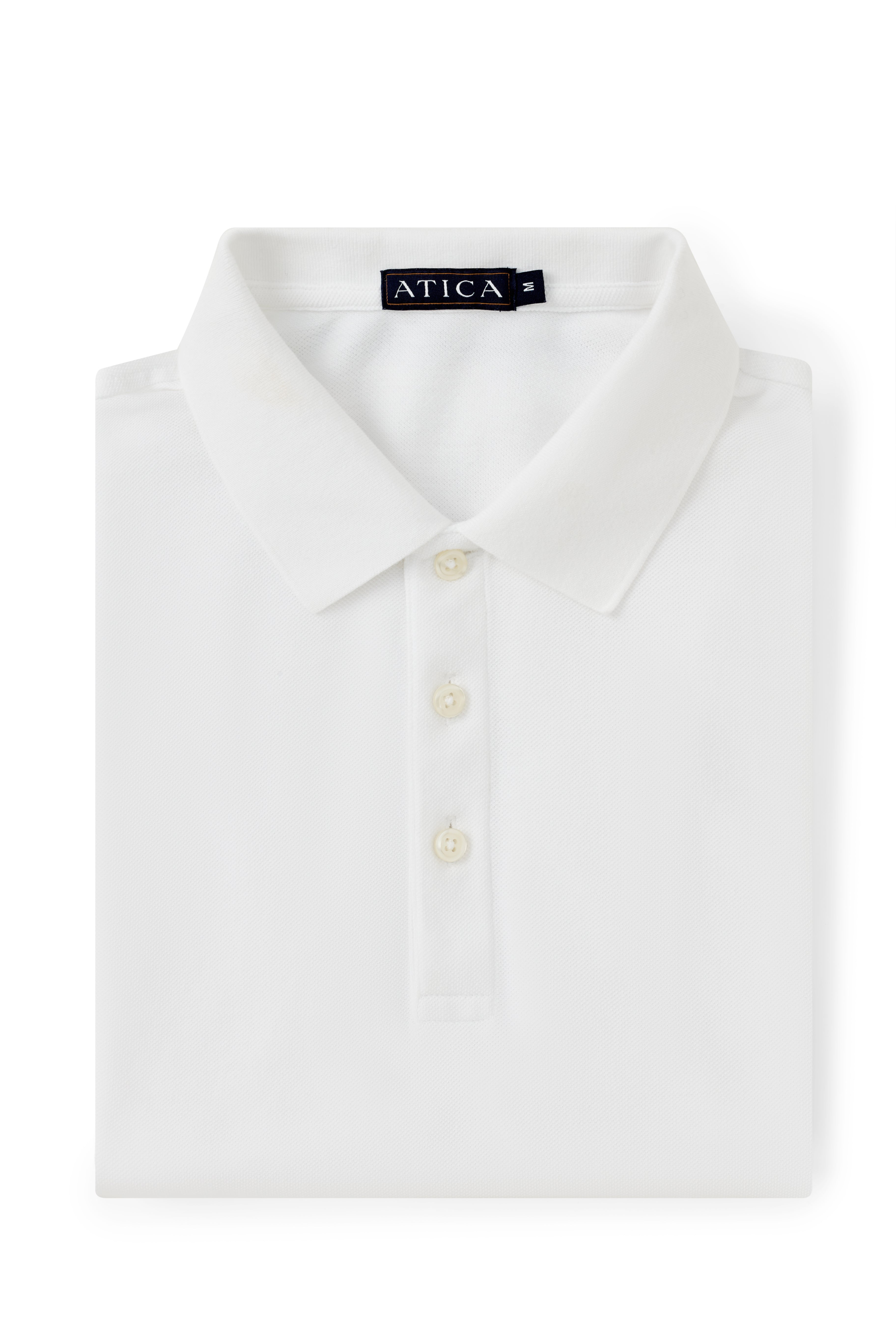 Performance Polo White Shirt - Atica Man
