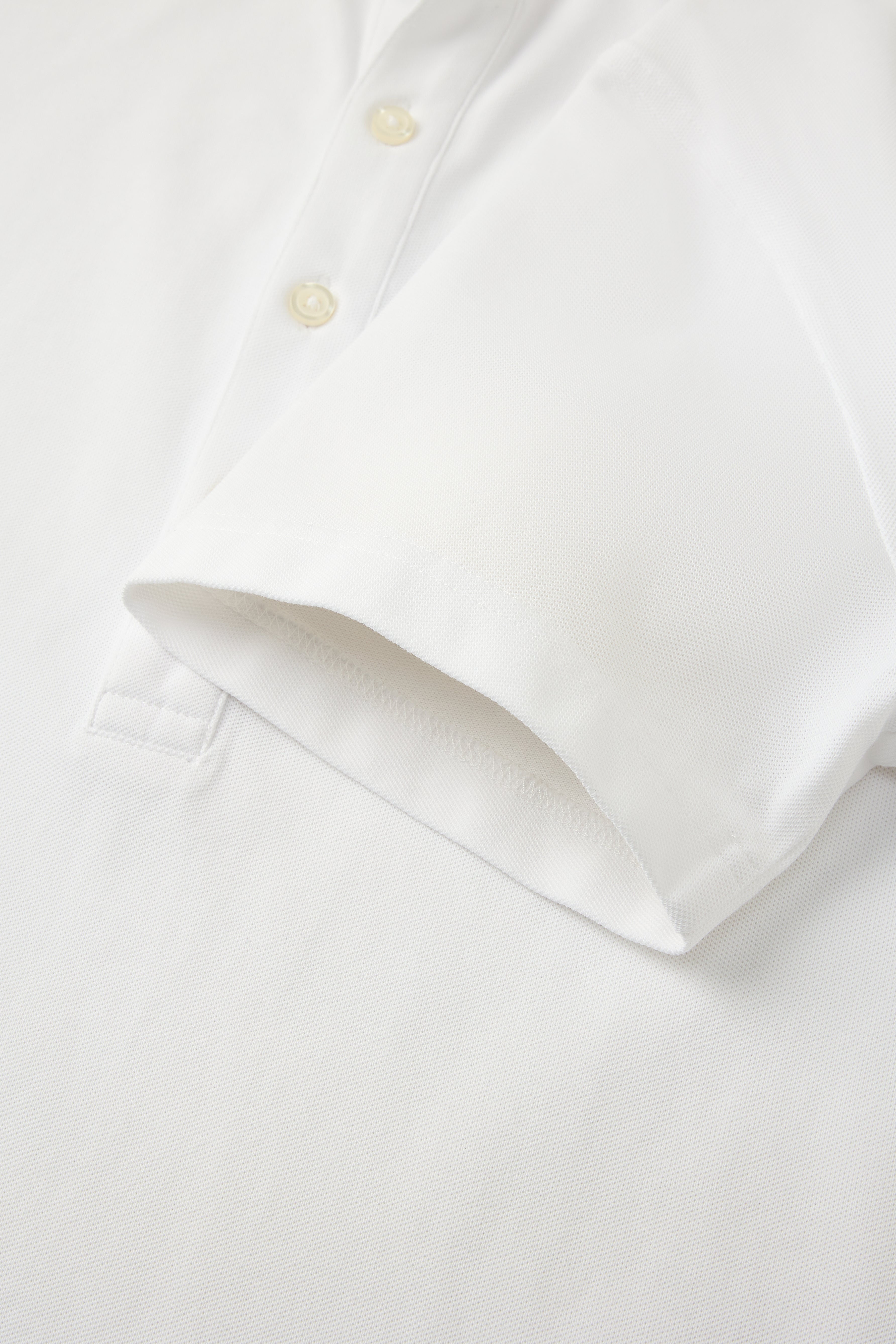 Dress Collar Performance Short Sleeve Polo - White
