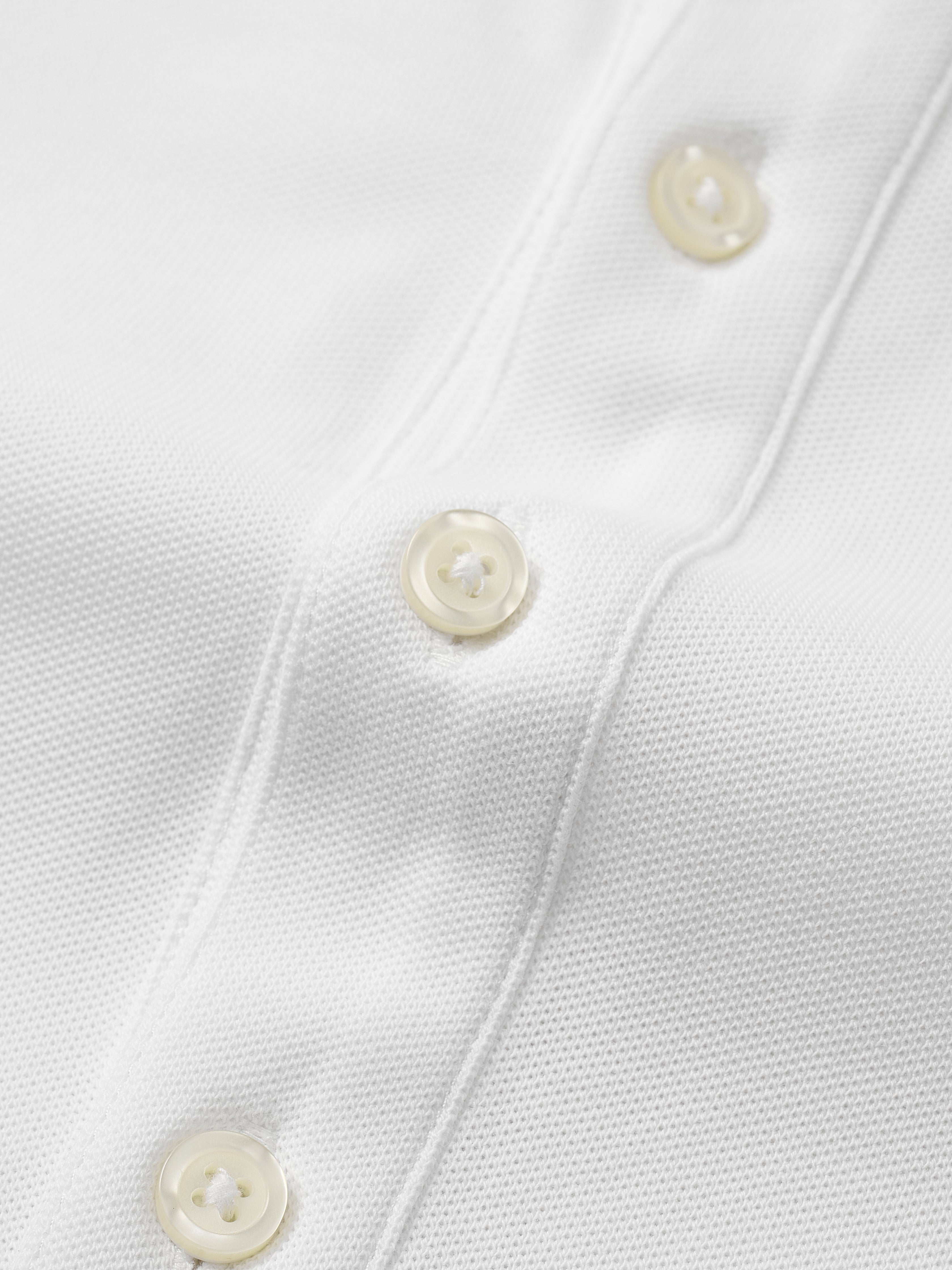 Dress Collar Performance Short Sleeve Polo - White