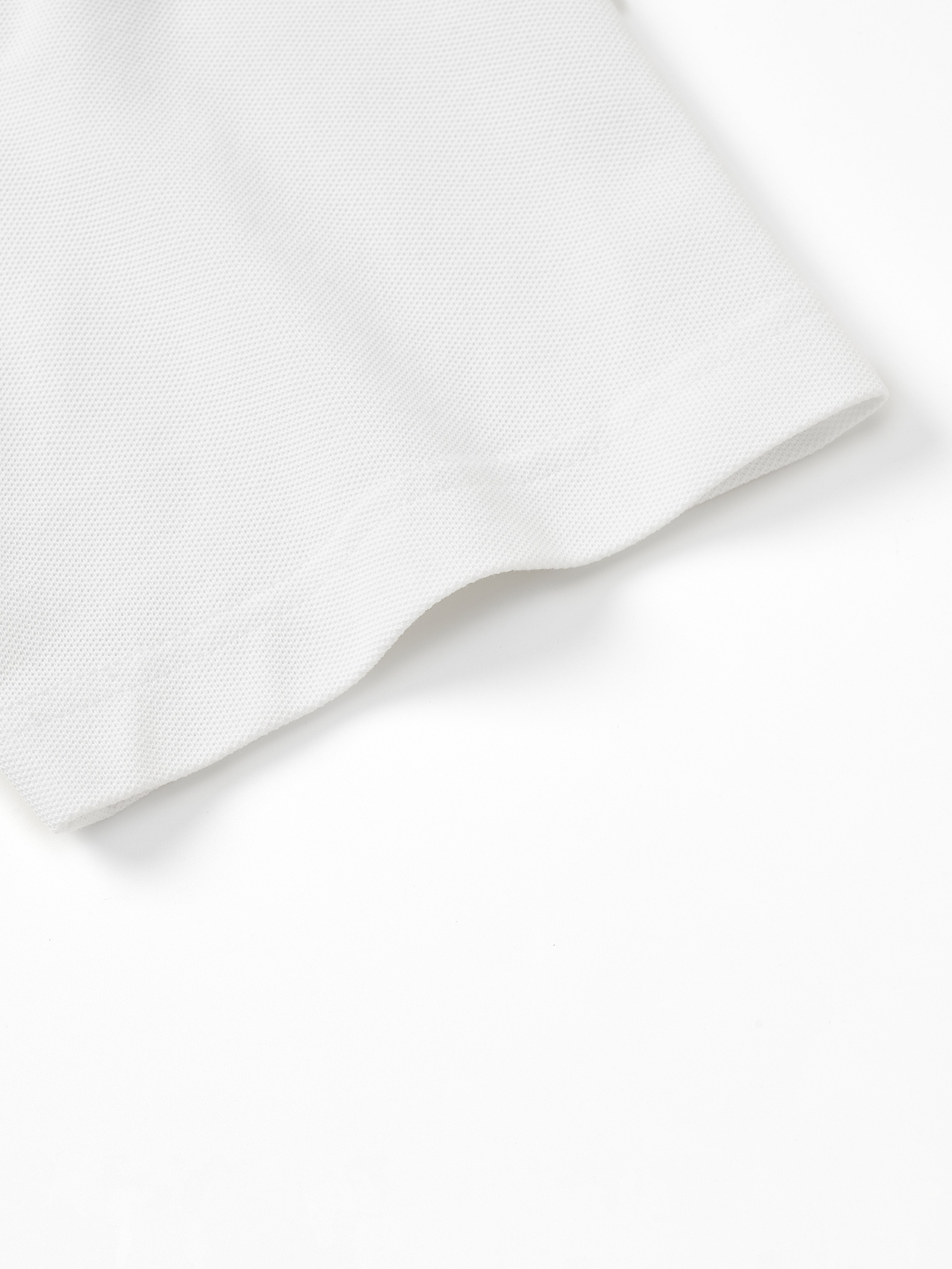 Dress Collar Performance Short Sleeve Polo - White