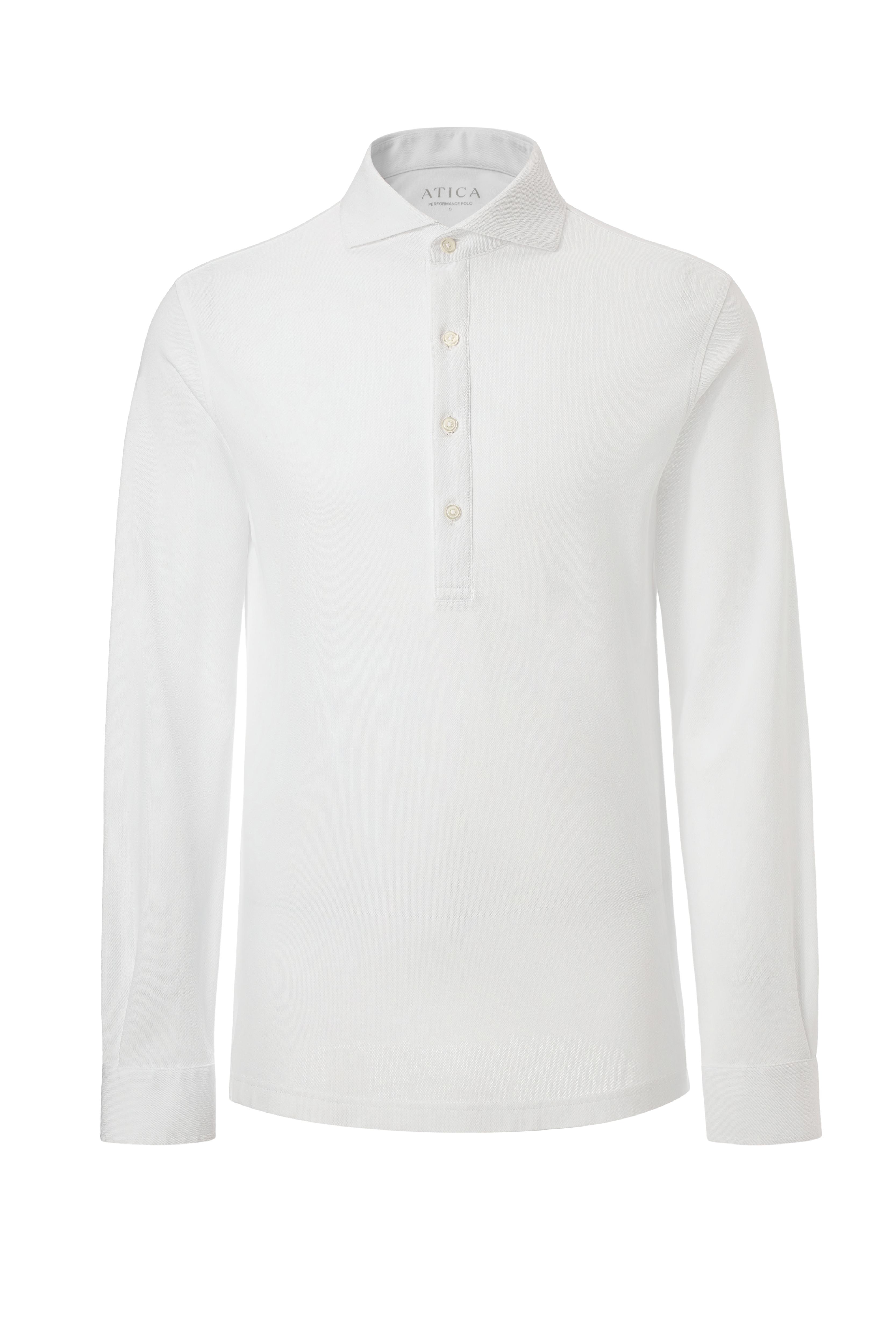 Dress Collar Long Sleeve Performance Polo - Atica Man