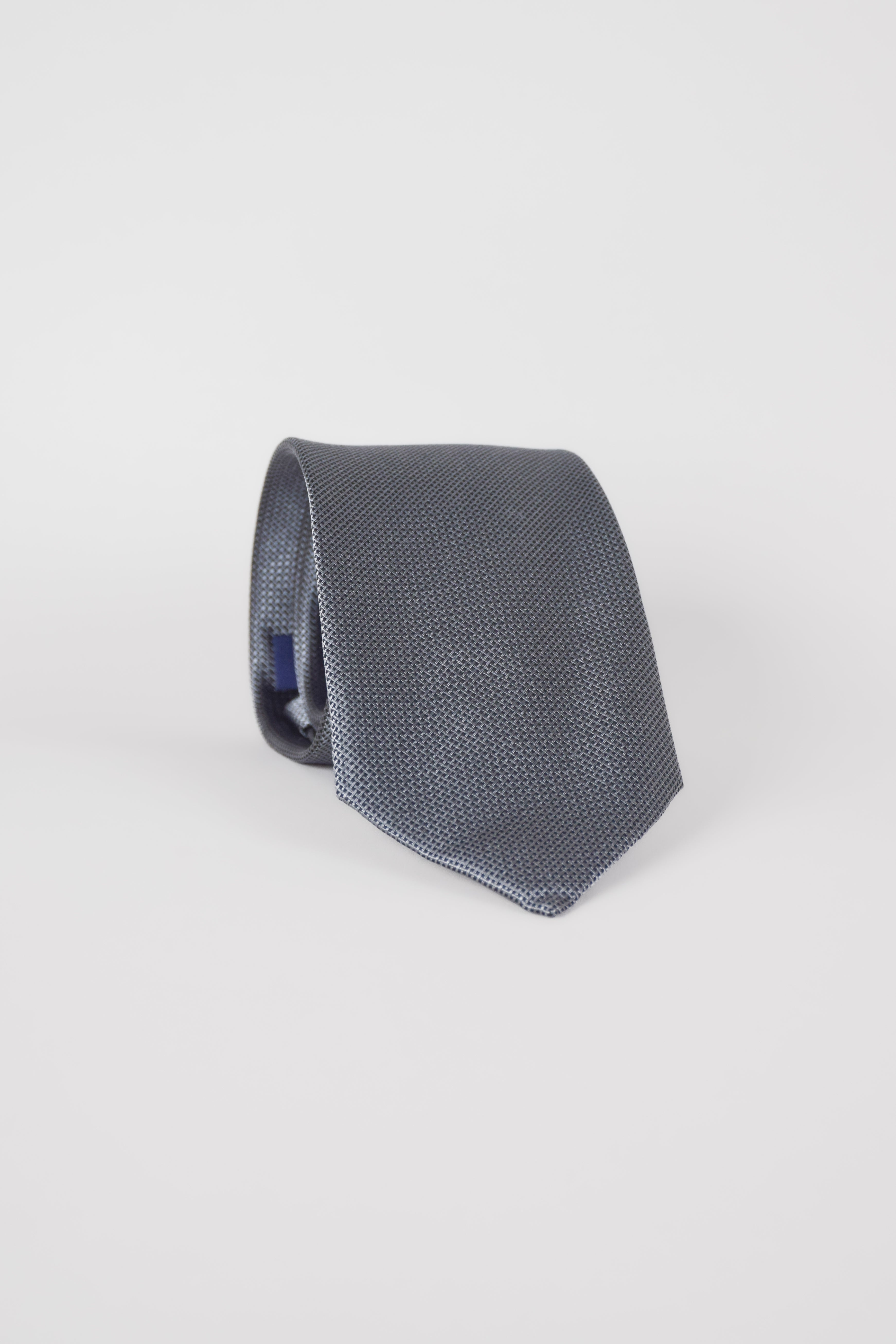 Woven Tie | Pure Silk | Textured Herringbone Pattern - Atica Man