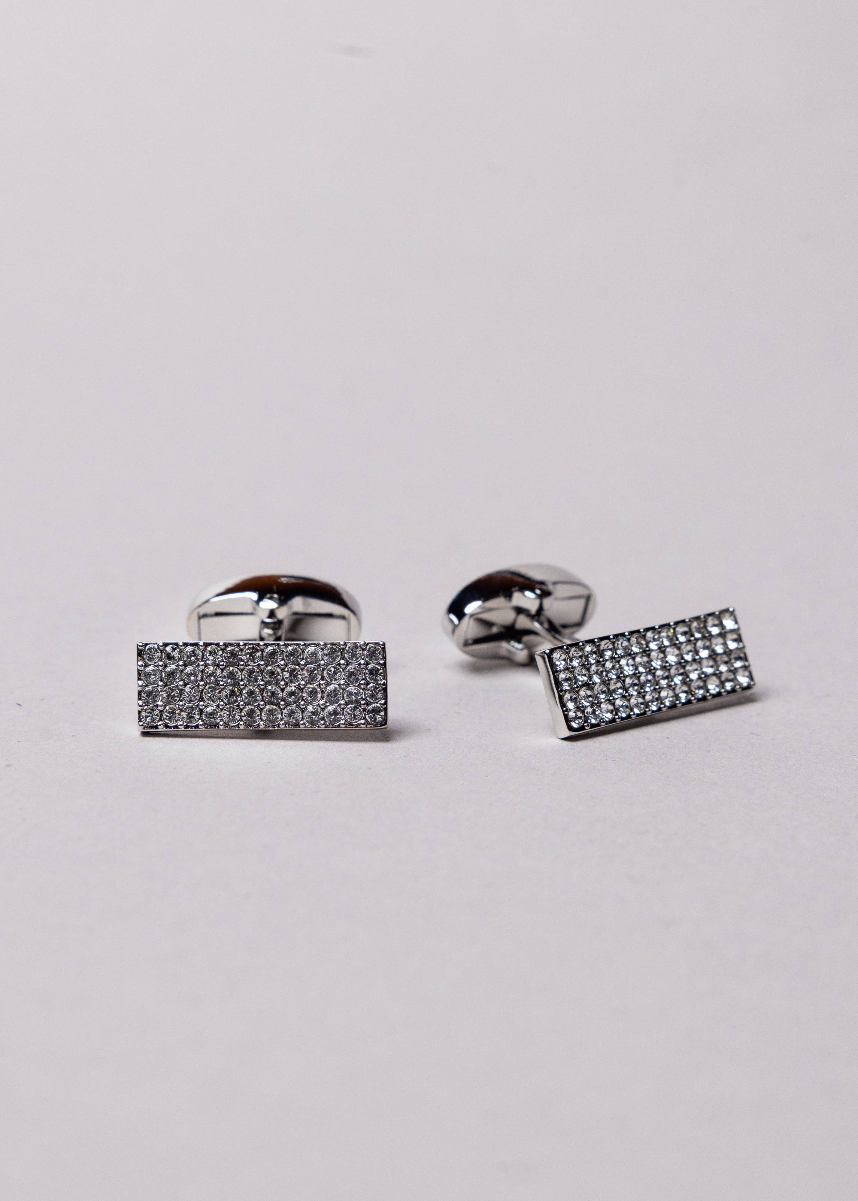 Swarovski Crystal Bar Cufflinks - Atica Man