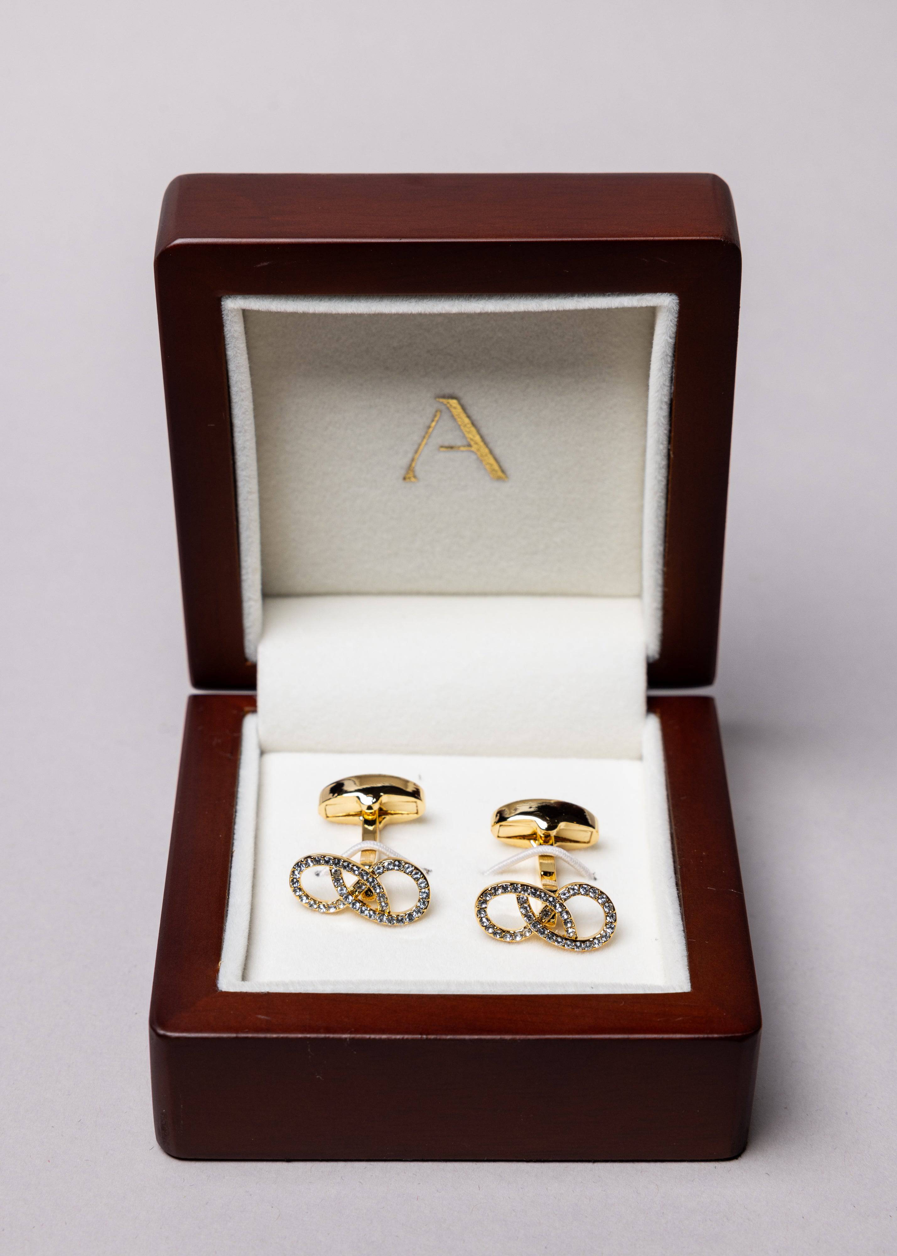 Swarovski Infinity Shaped Cufflinks - Atica Man