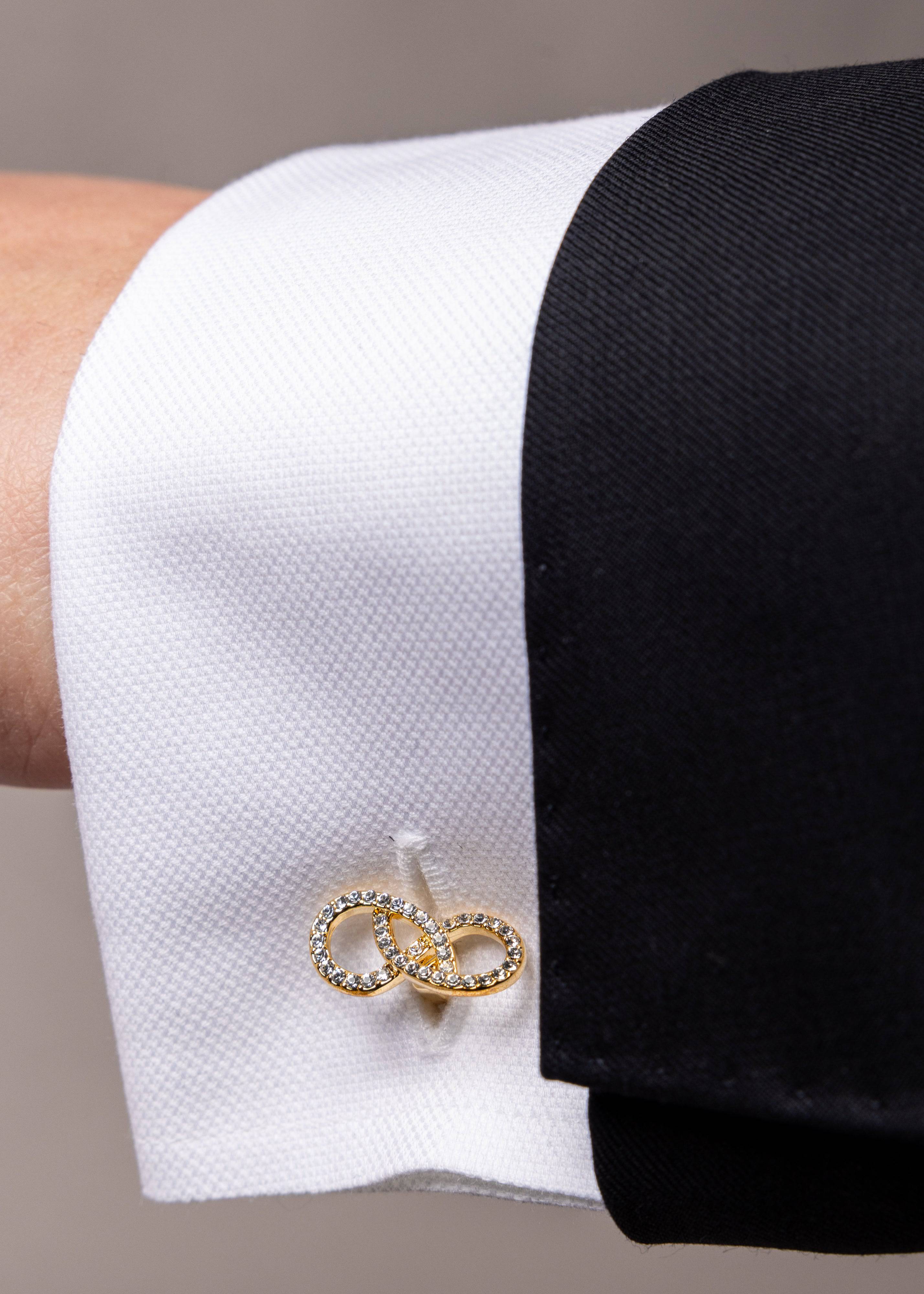 Swarovski Infinity Shaped Cufflinks - Atica Man