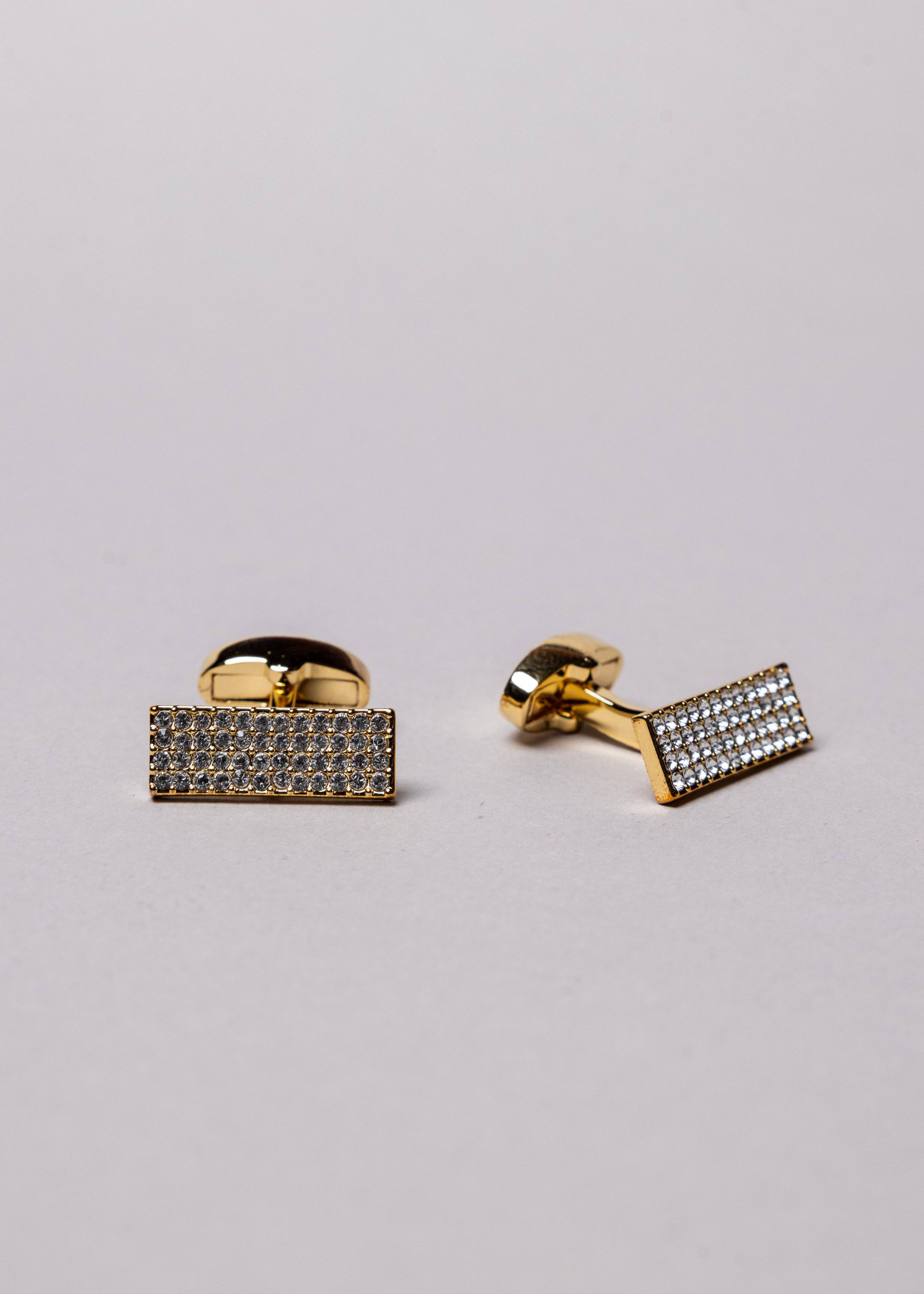 Swarovski Crystal Bar Cufflinks - Atica Man