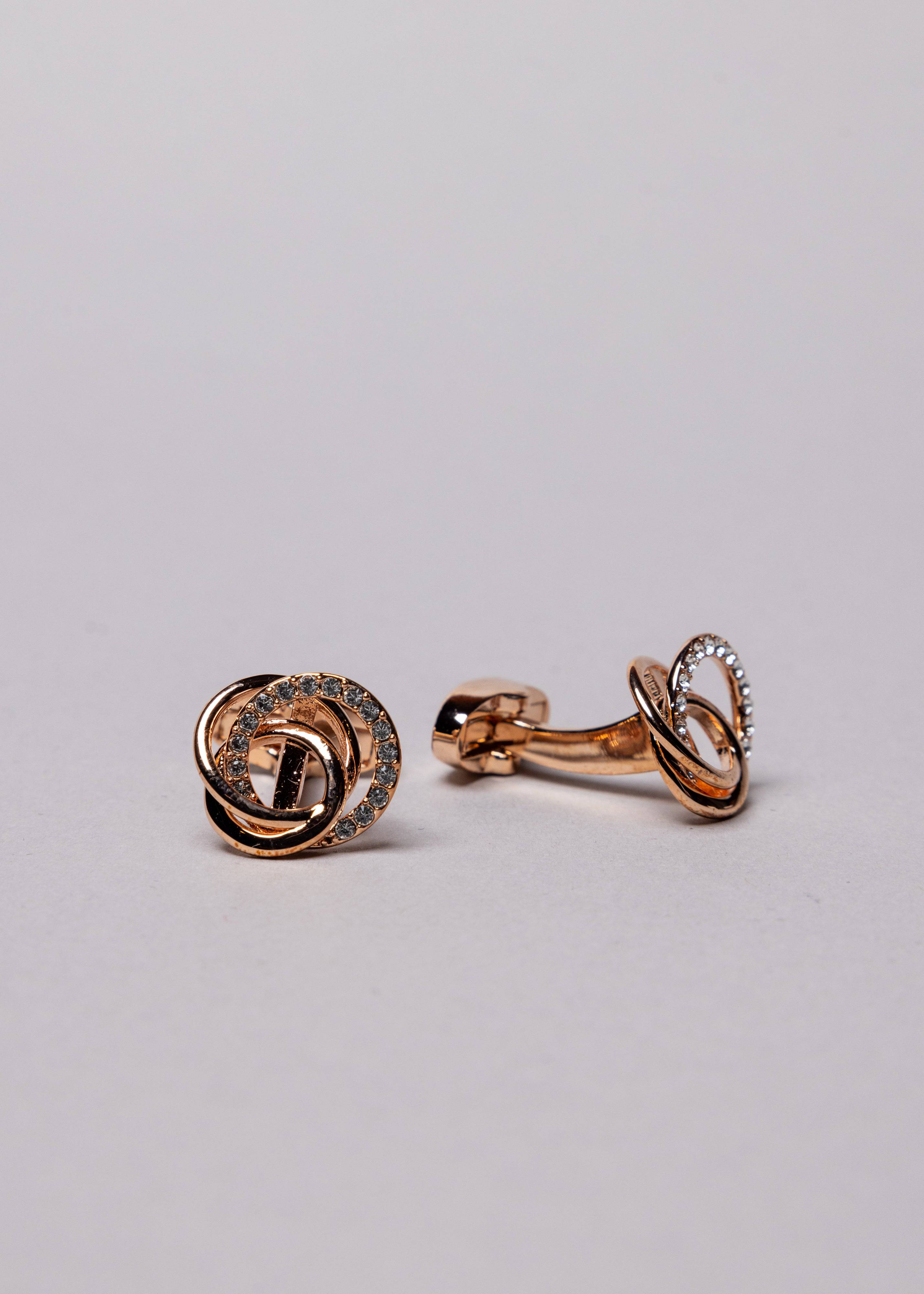 Swarovski Interspiral Diamond Stud Cufflinks - Atica Man