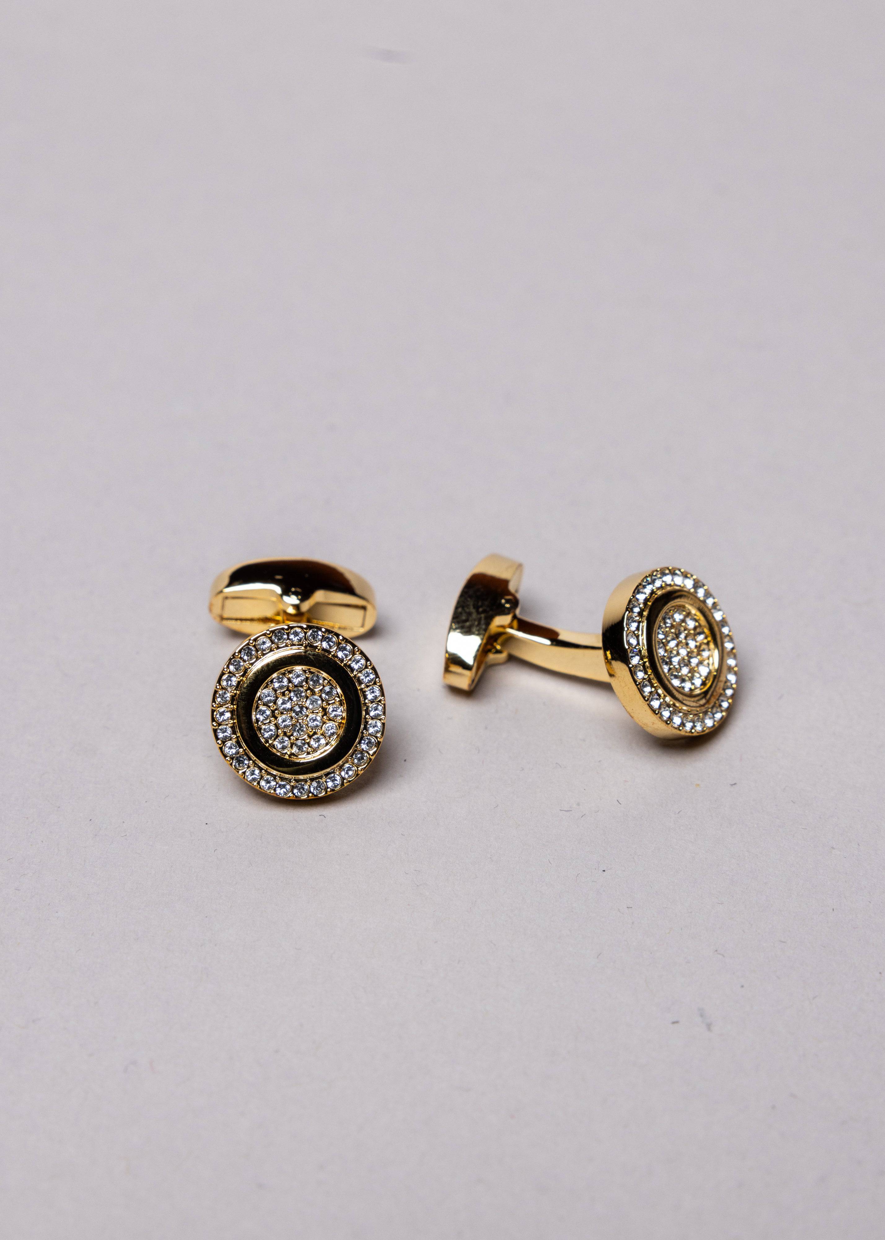 Swarovski Round Cubic Cufflinks - Atica Man
