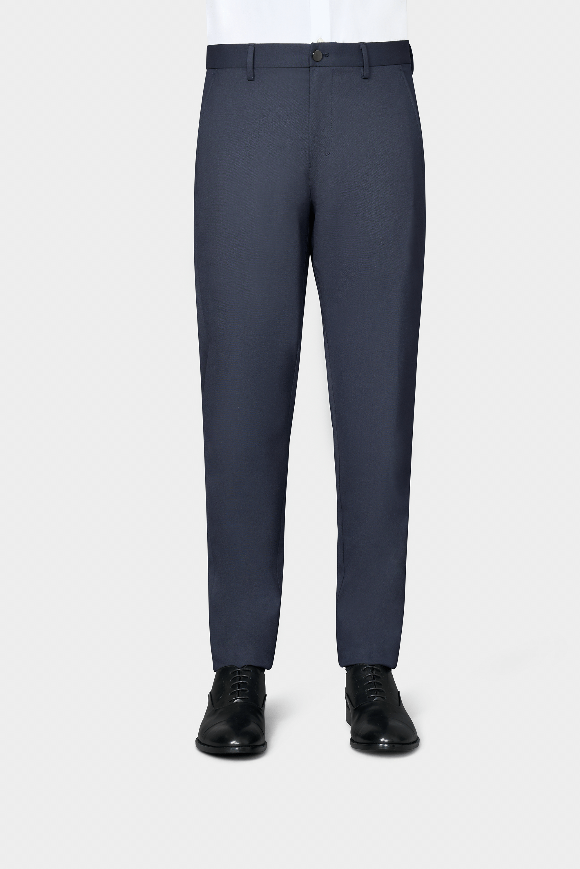 Blue Dress Pants – Yarn-Dyed Cotton, Non-Iron, Wrinkle-Resistant, Comfortable and Durable