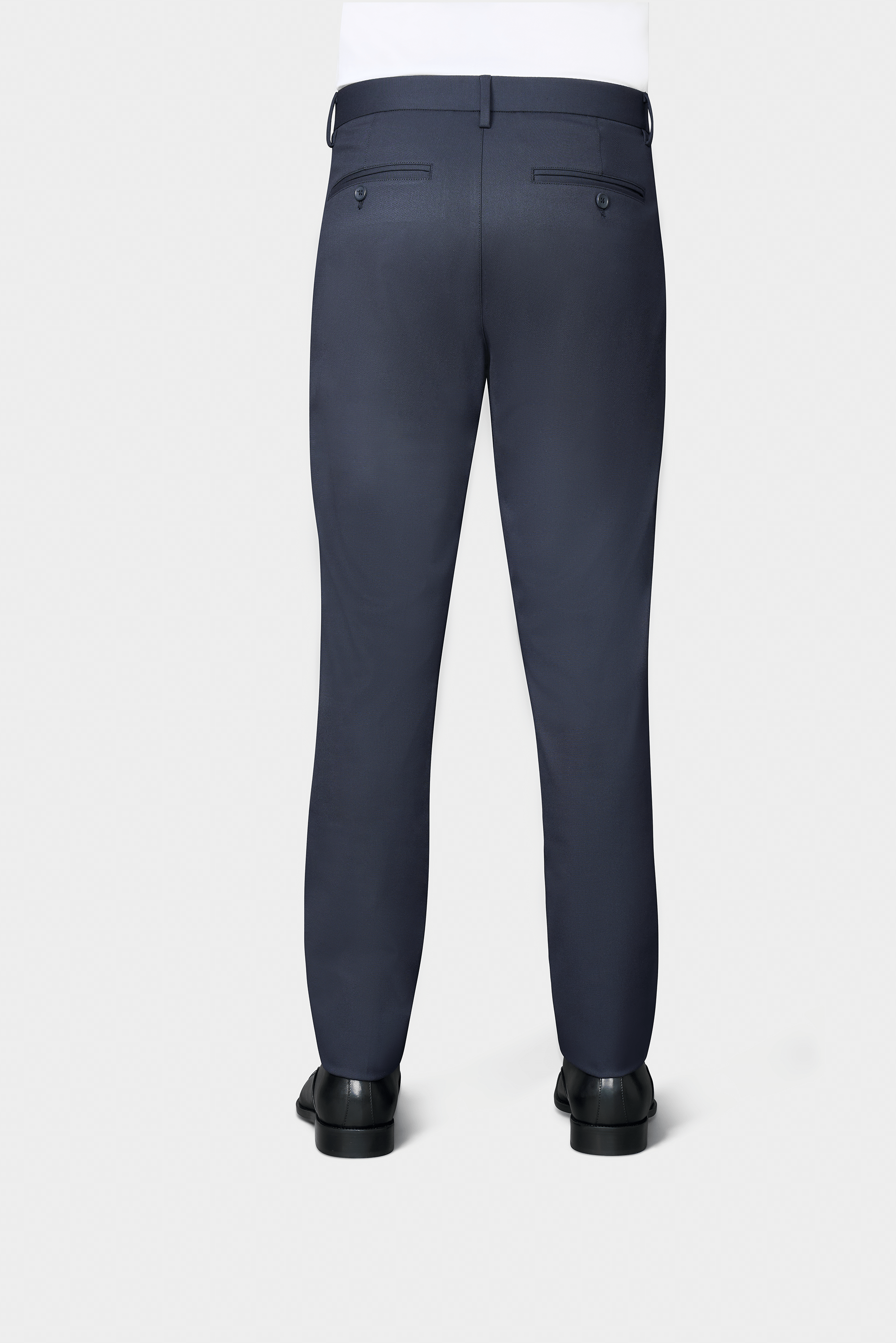 Blue Dress Pants – Yarn-Dyed Cotton, Non-Iron, Wrinkle-Resistant, Comfortable and Durable