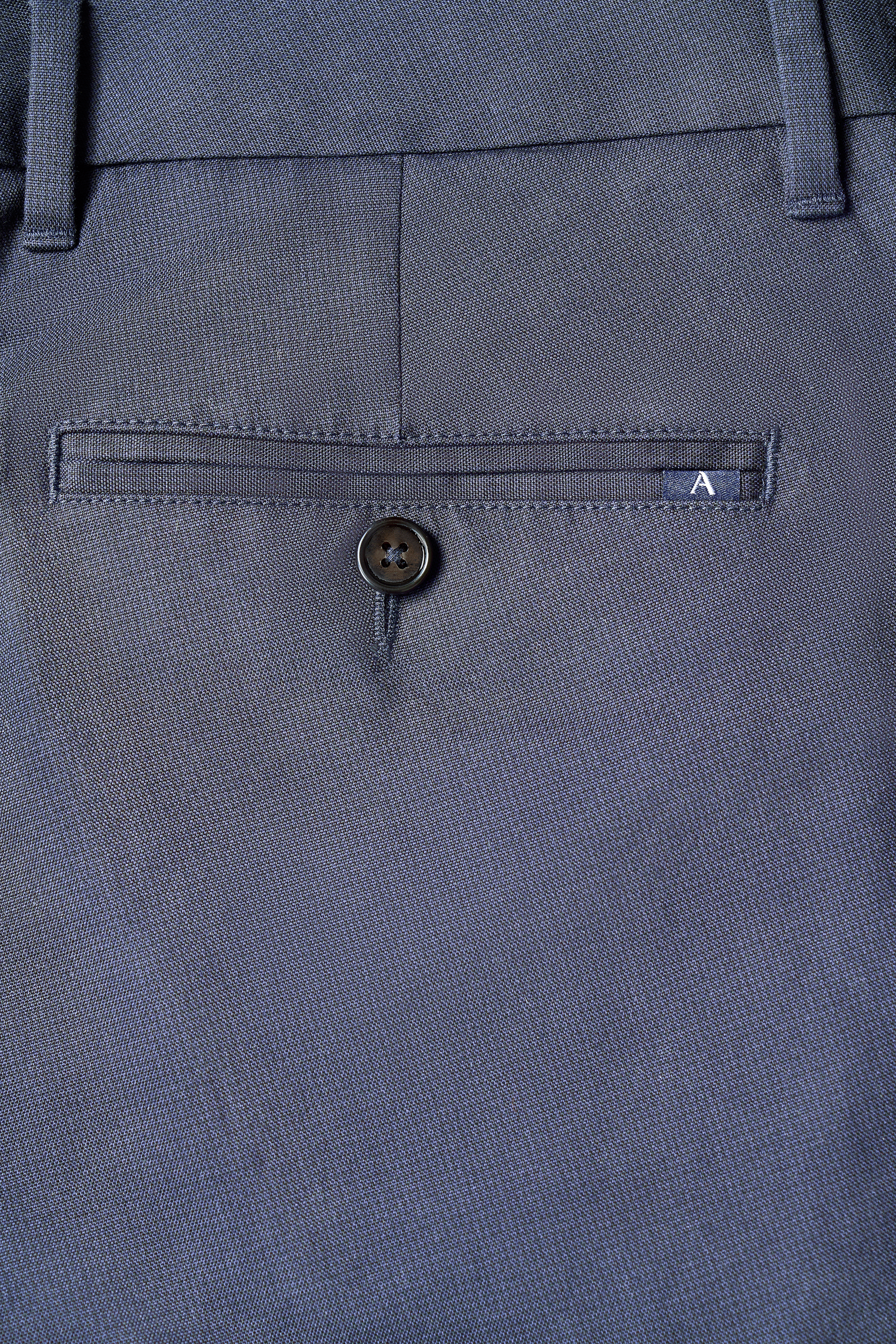 Blue Dress Pants – Yarn-Dyed Cotton, Non-Iron, Wrinkle-Resistant, Comfortable and Durable