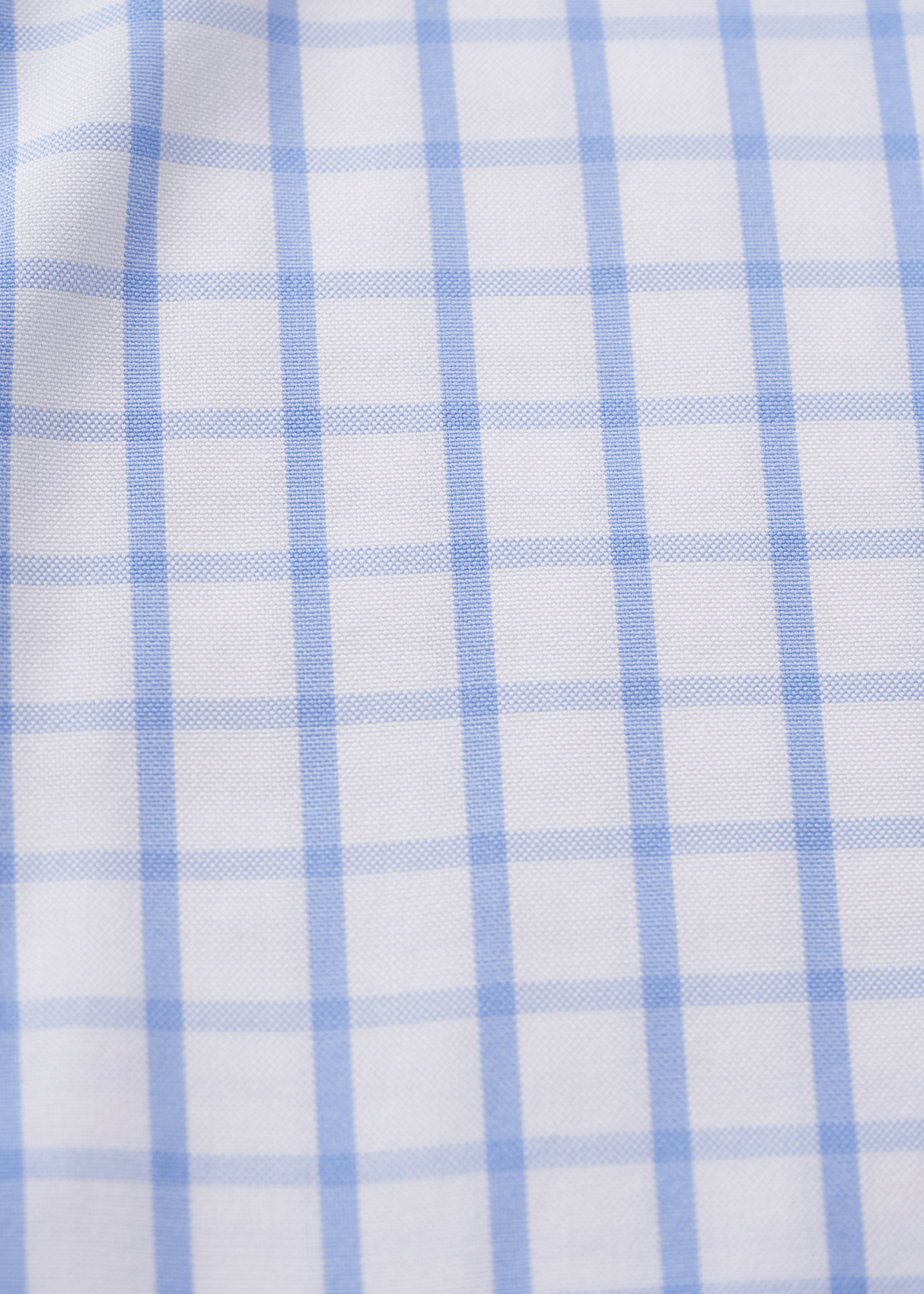 Button-Down Collar Non-Iron Windowpane Check Shirt - Blue – Non-Iron, Extra Durability, American Cotton