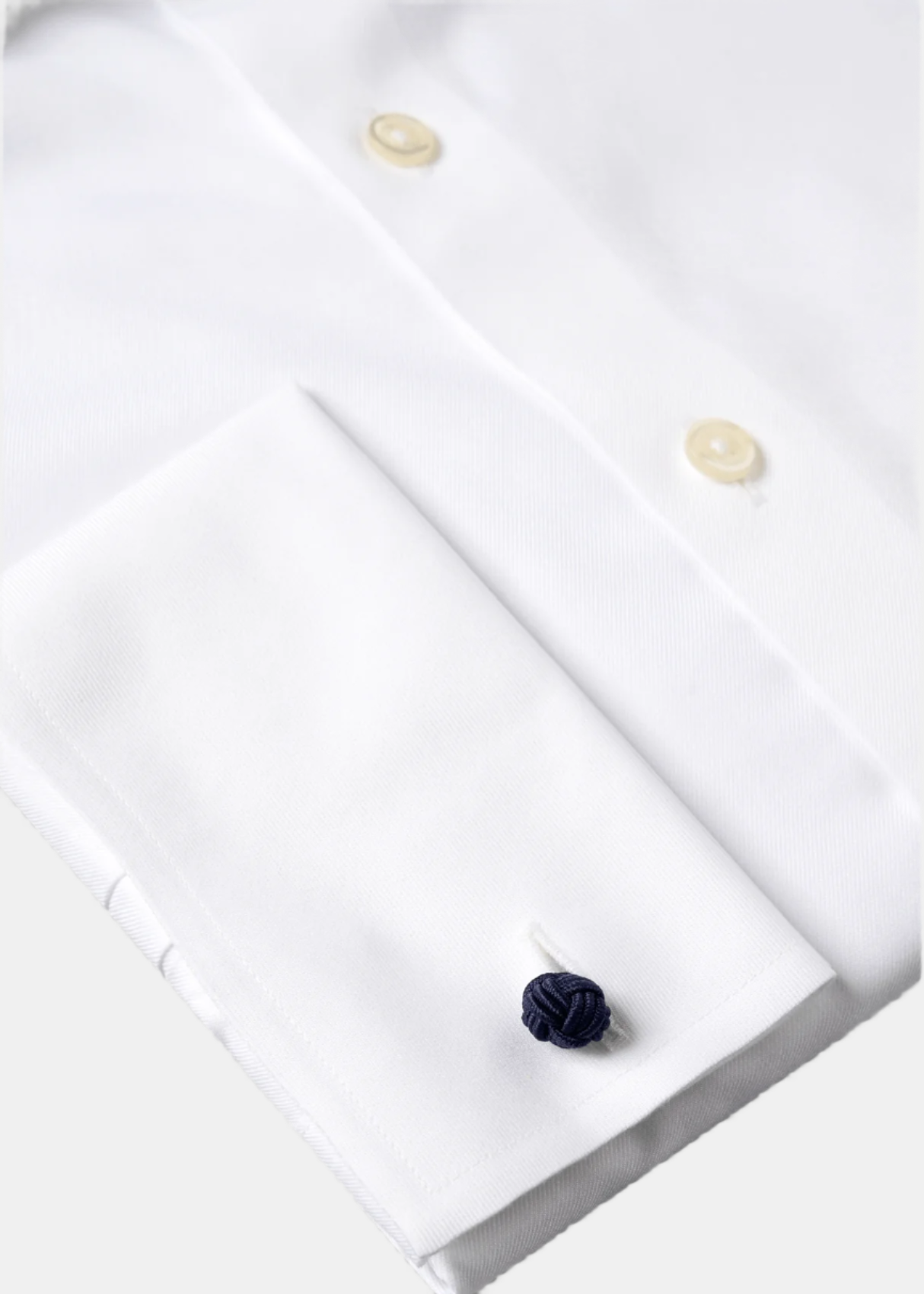 Londoner French Cuff White Dress Shirt – Non-Iron, Wrinkle-Resistant, Breathable Cotton, Londoner Collar, French Cuffs
