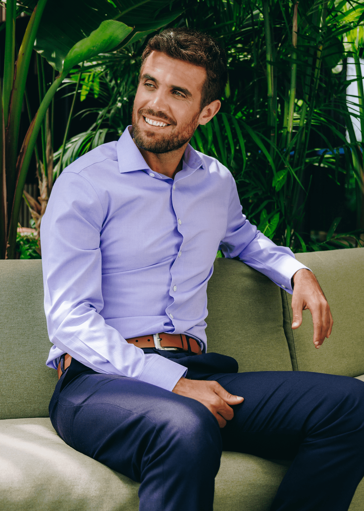 Non-Iron Royal Oxford Shirt - French Blue - Crafted for a clean and versatile look.