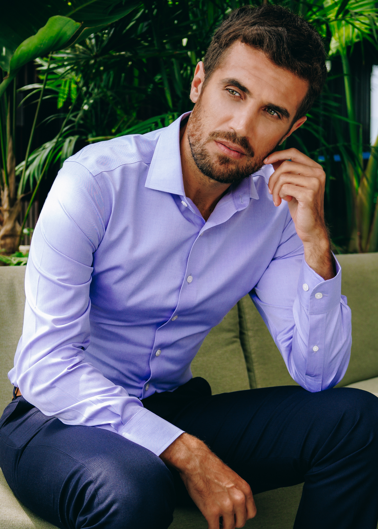 Non-Iron Royal Oxford Shirt - French Blue - Crafted for a clean and versatile look.