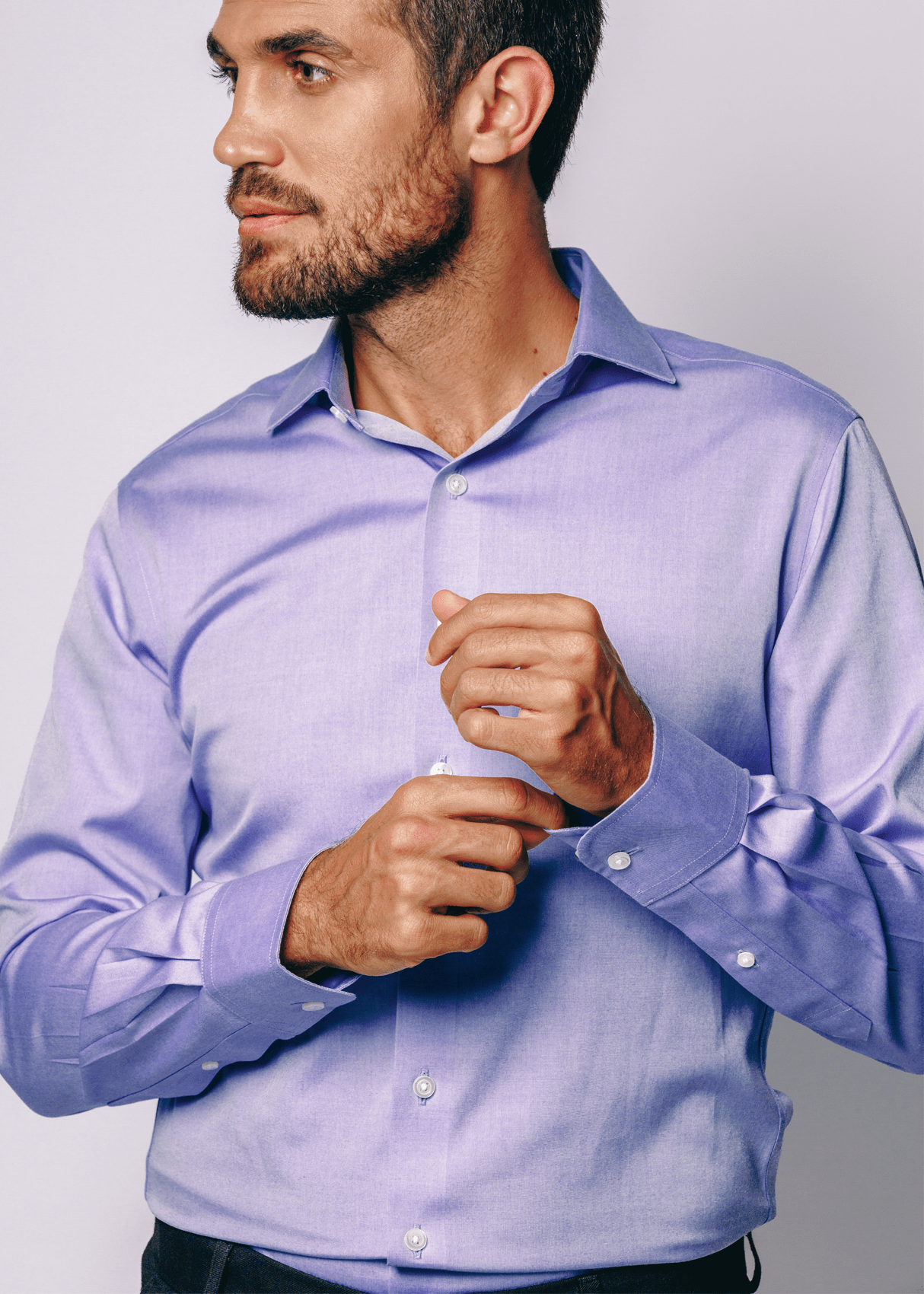 Non-Iron Royal Oxford Shirt - French Blue - Crafted for a clean and versatile look.