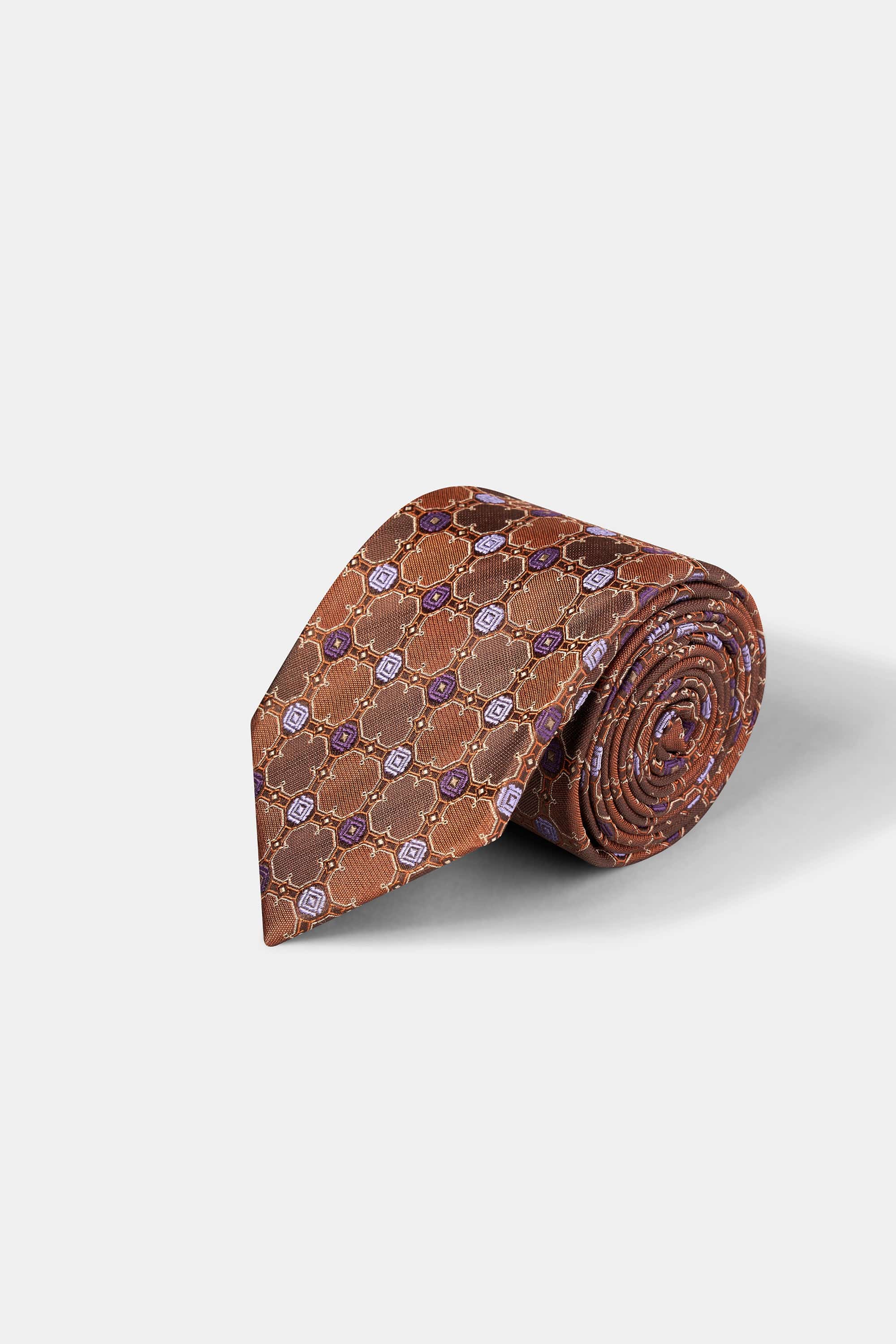 Woven Tie | 100% Silk | Flower Pattern.