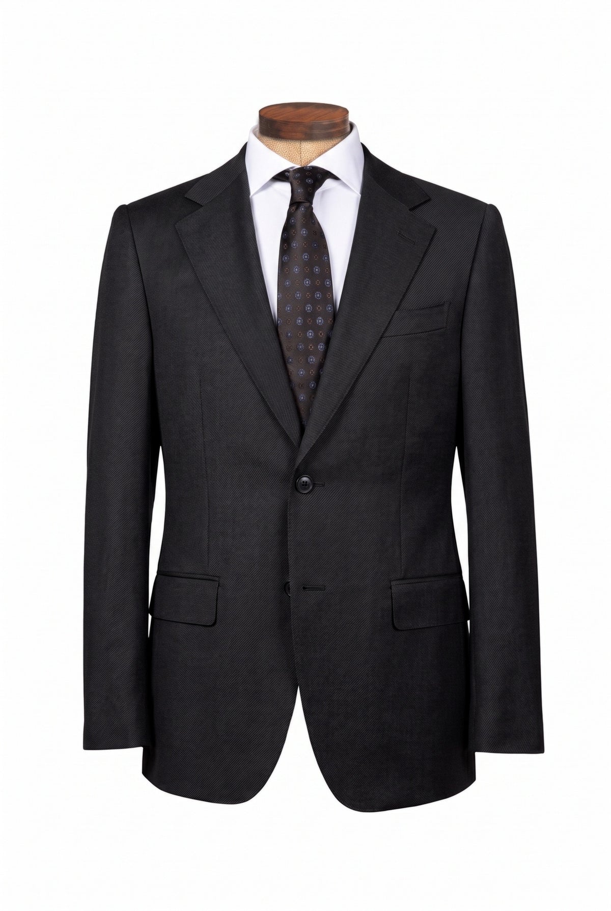 Half Canvas Suit | Notch Lapel | Black