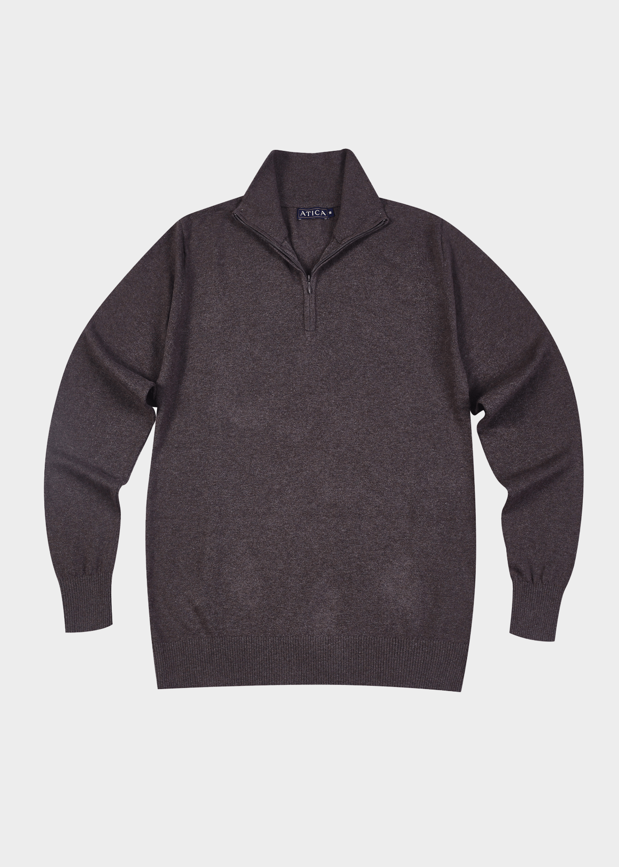 Cashmere Blend Zip-Up Sweater.