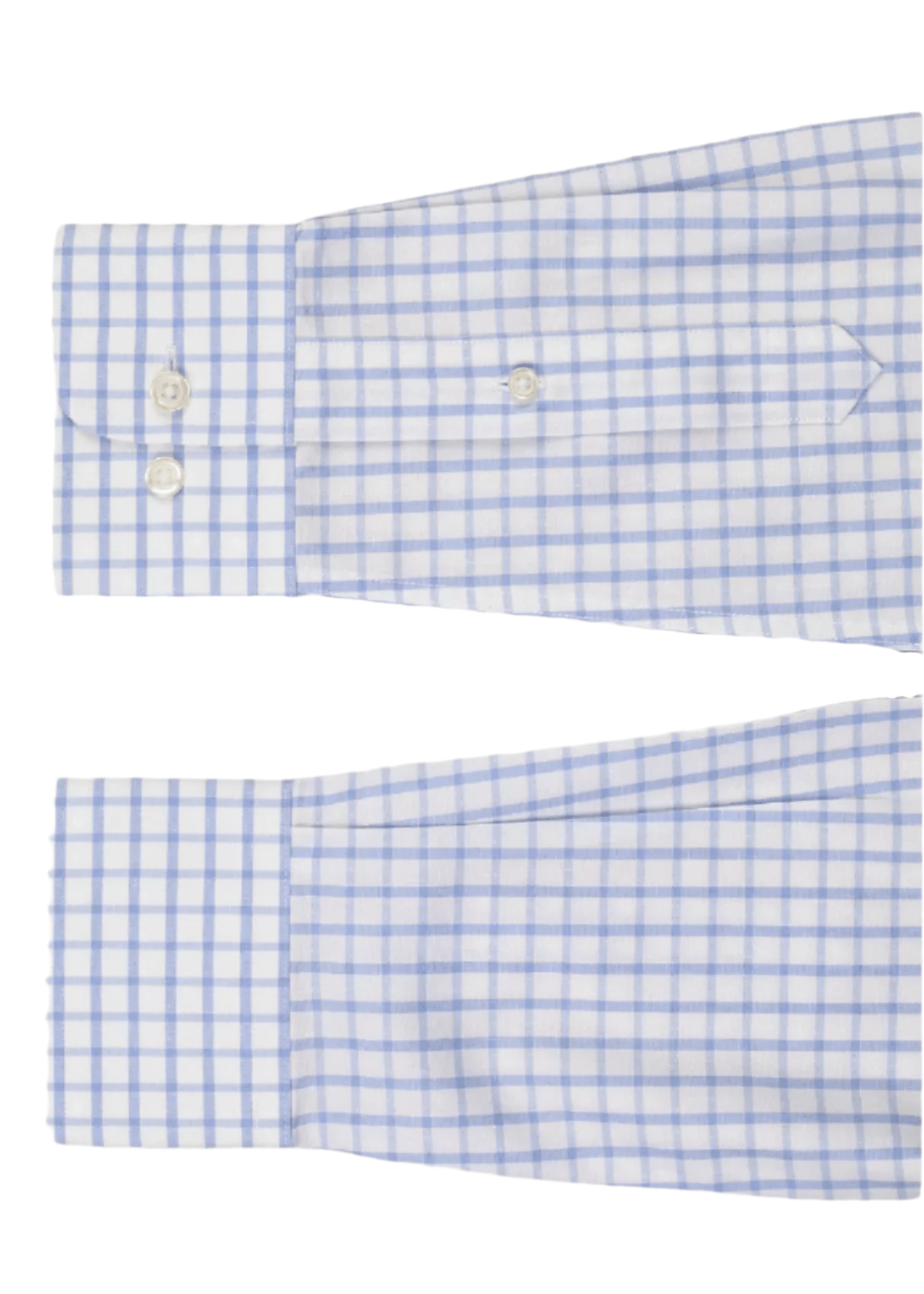 Button-Down Collar Non-Iron Windowpane Check Shirt - Blue – Non-Iron, Extra Durability, American Cotton
