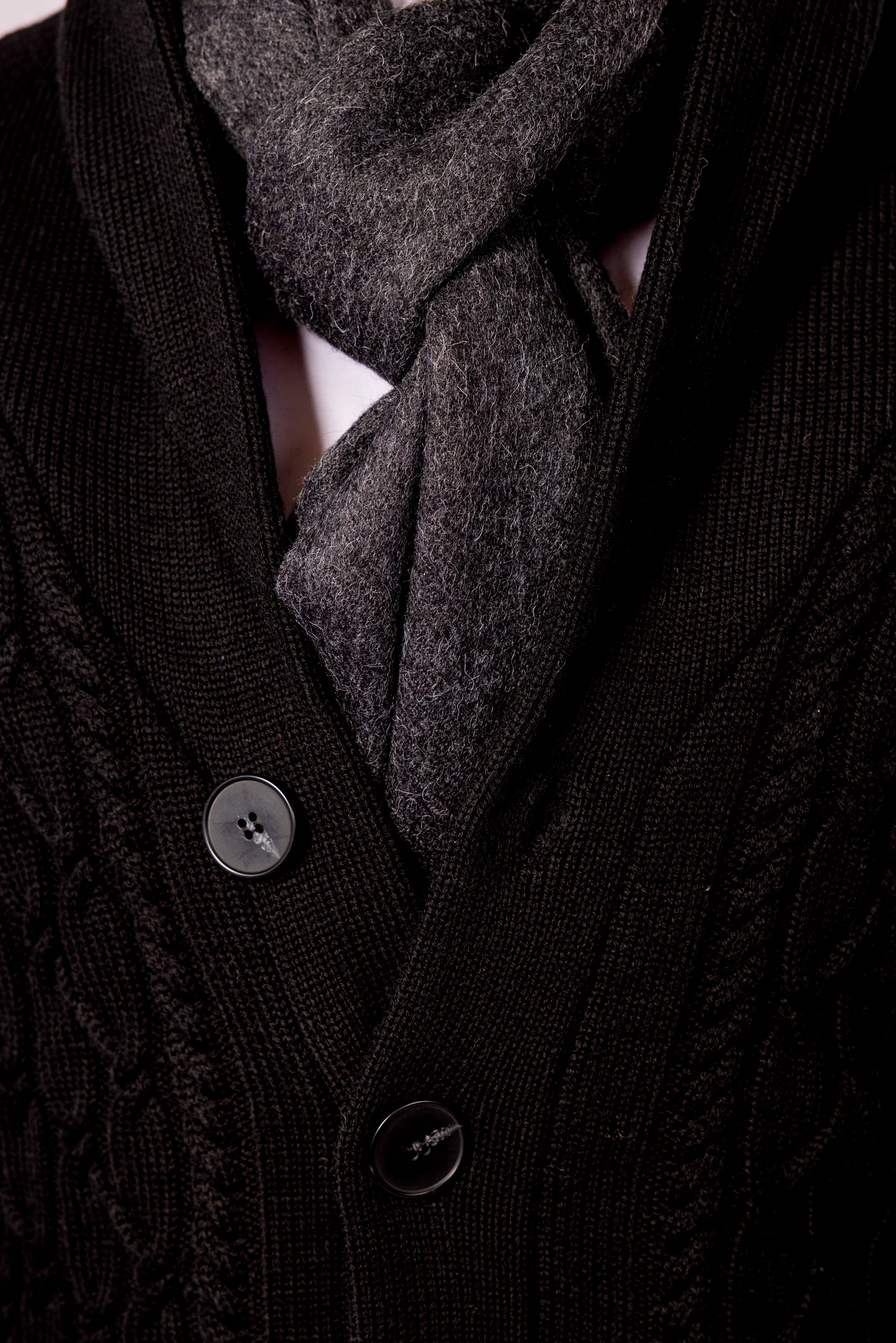 Cable Knit Cardigan - Atica Man