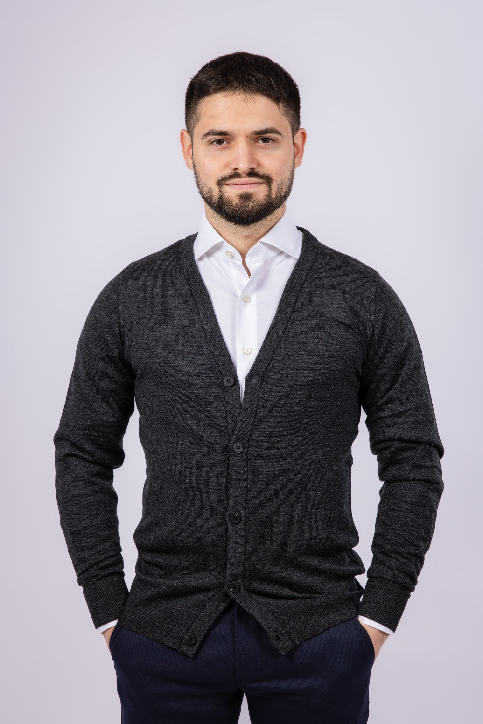 Classic Button-Up Cardigan - Atica Man