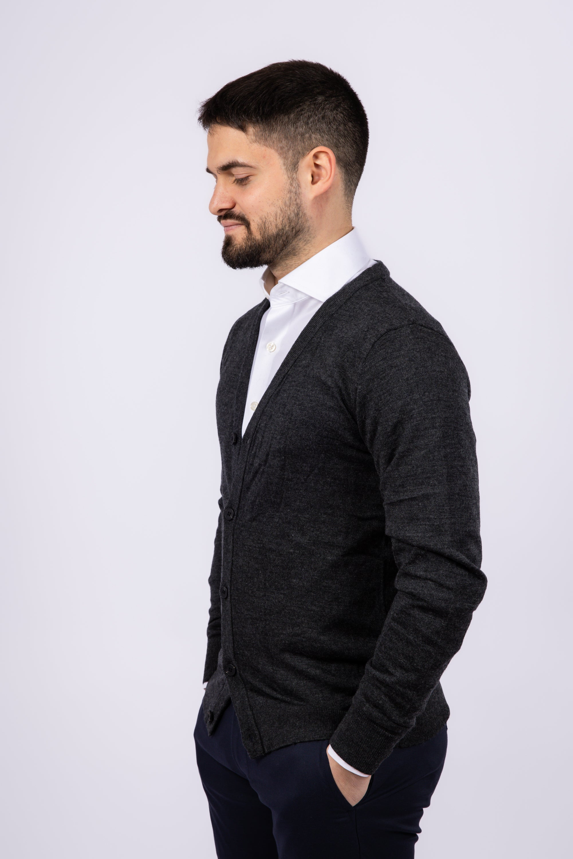 Classic Button-Up Cardigan - Atica Man