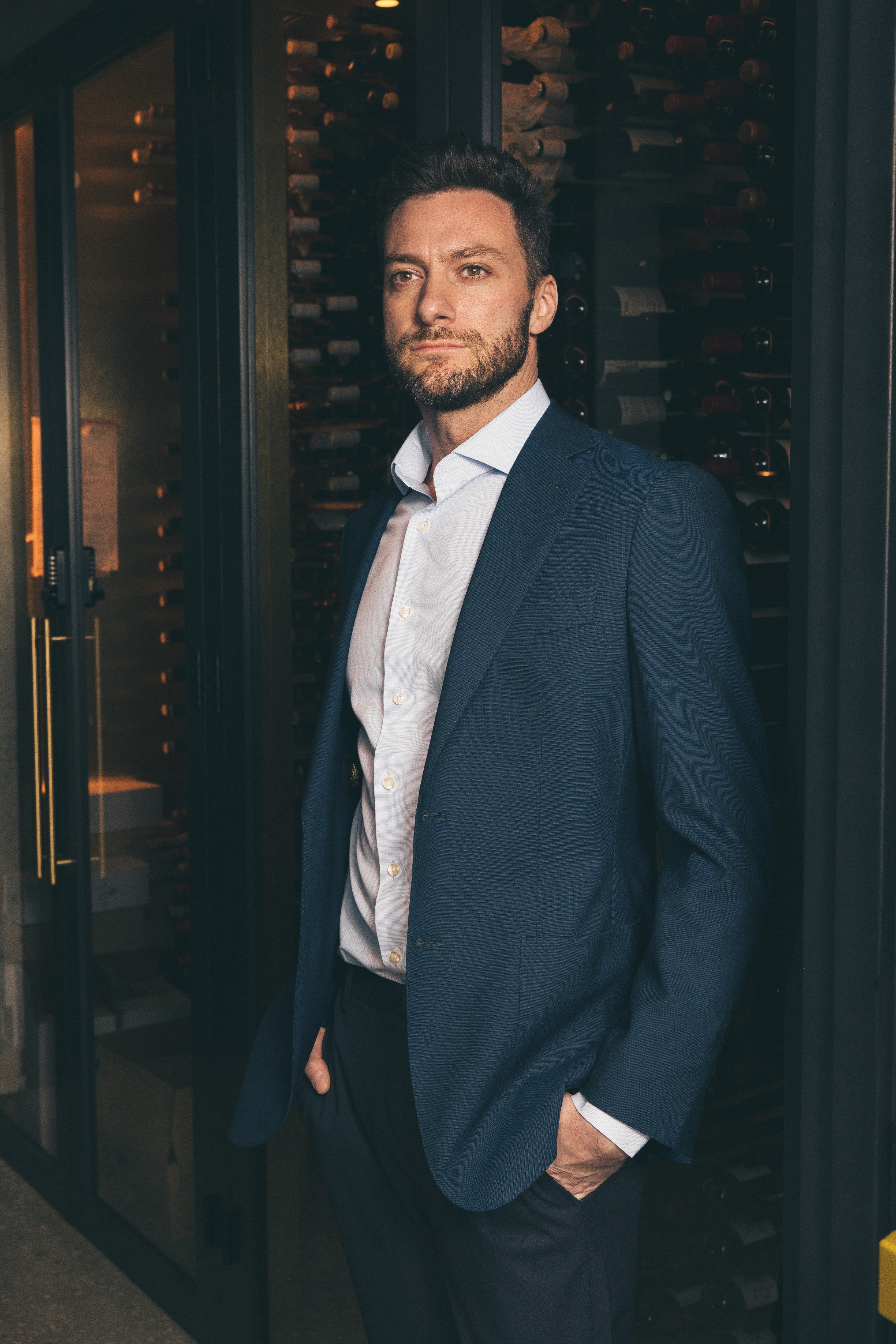 Cerruti Travel Blazer | Blue - Atica Man