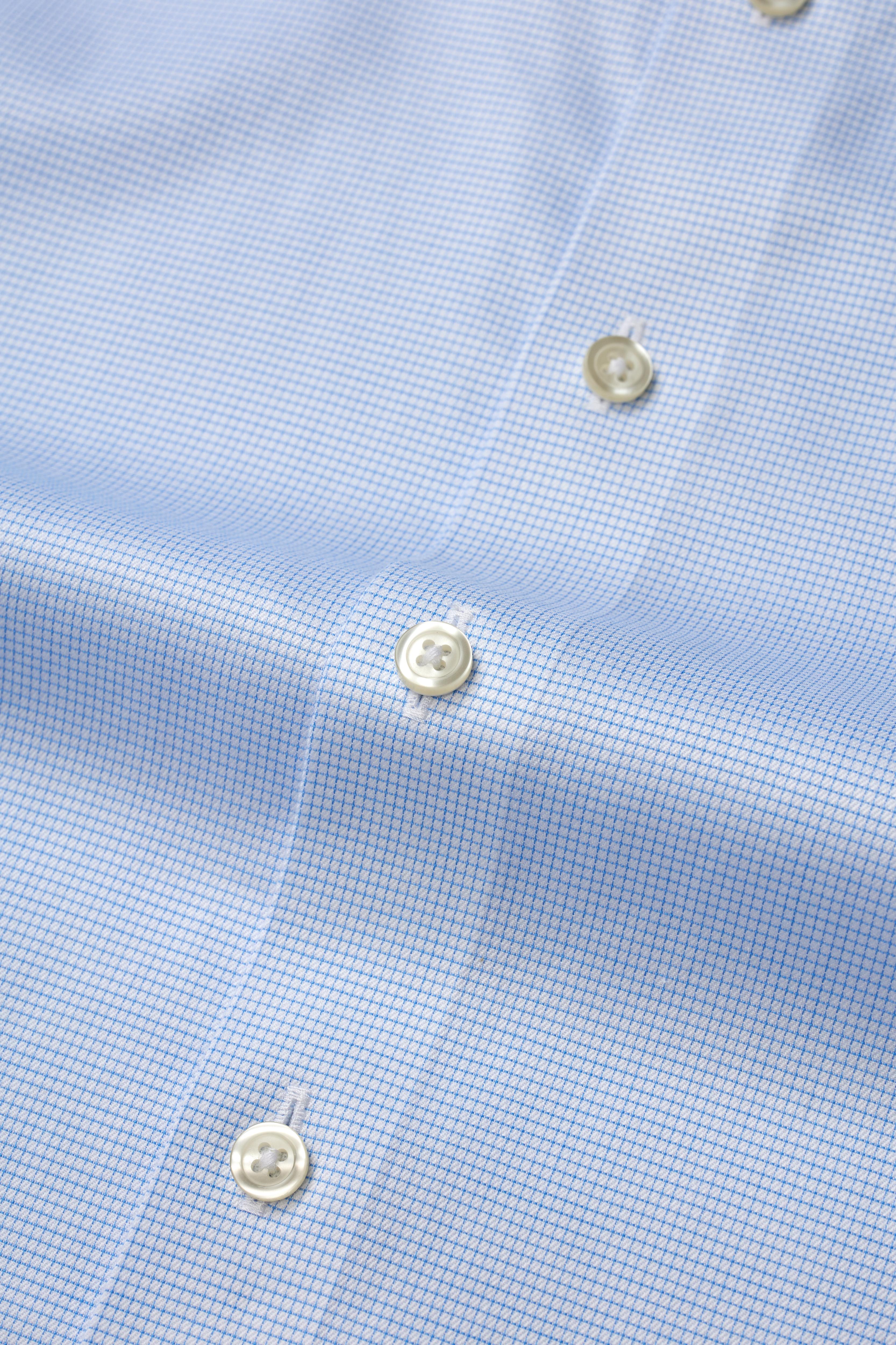 Greenwich Light Blue Grid Shirt - Atica Man
