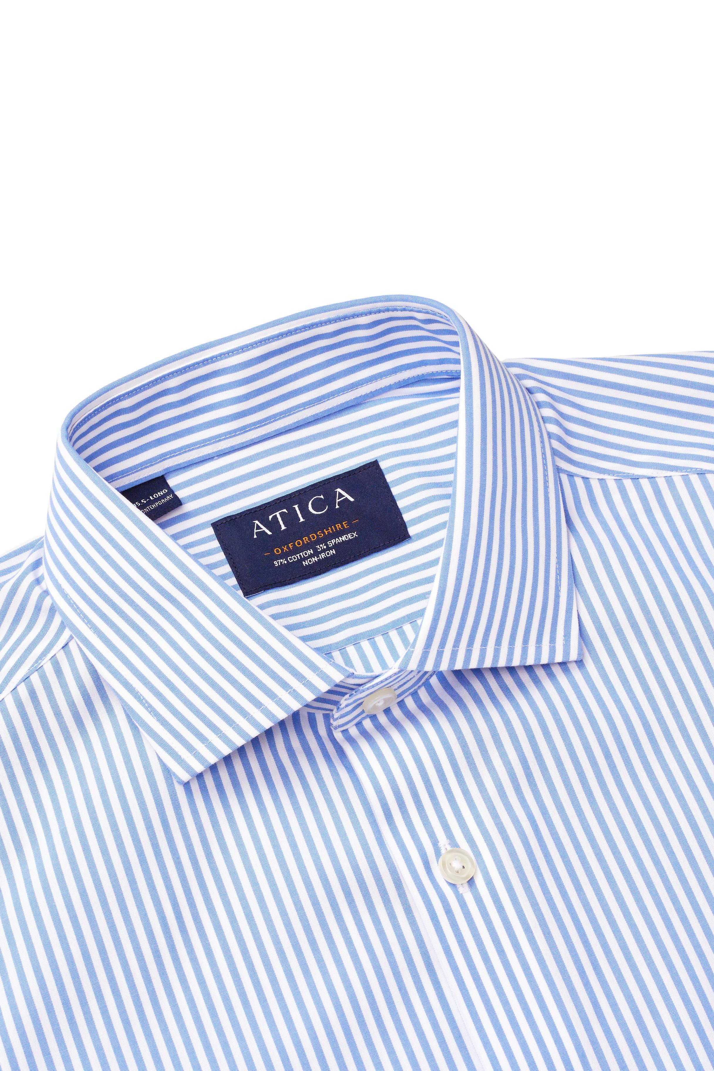 Oxfordshire Blue Stripe Shirt - Atica Man