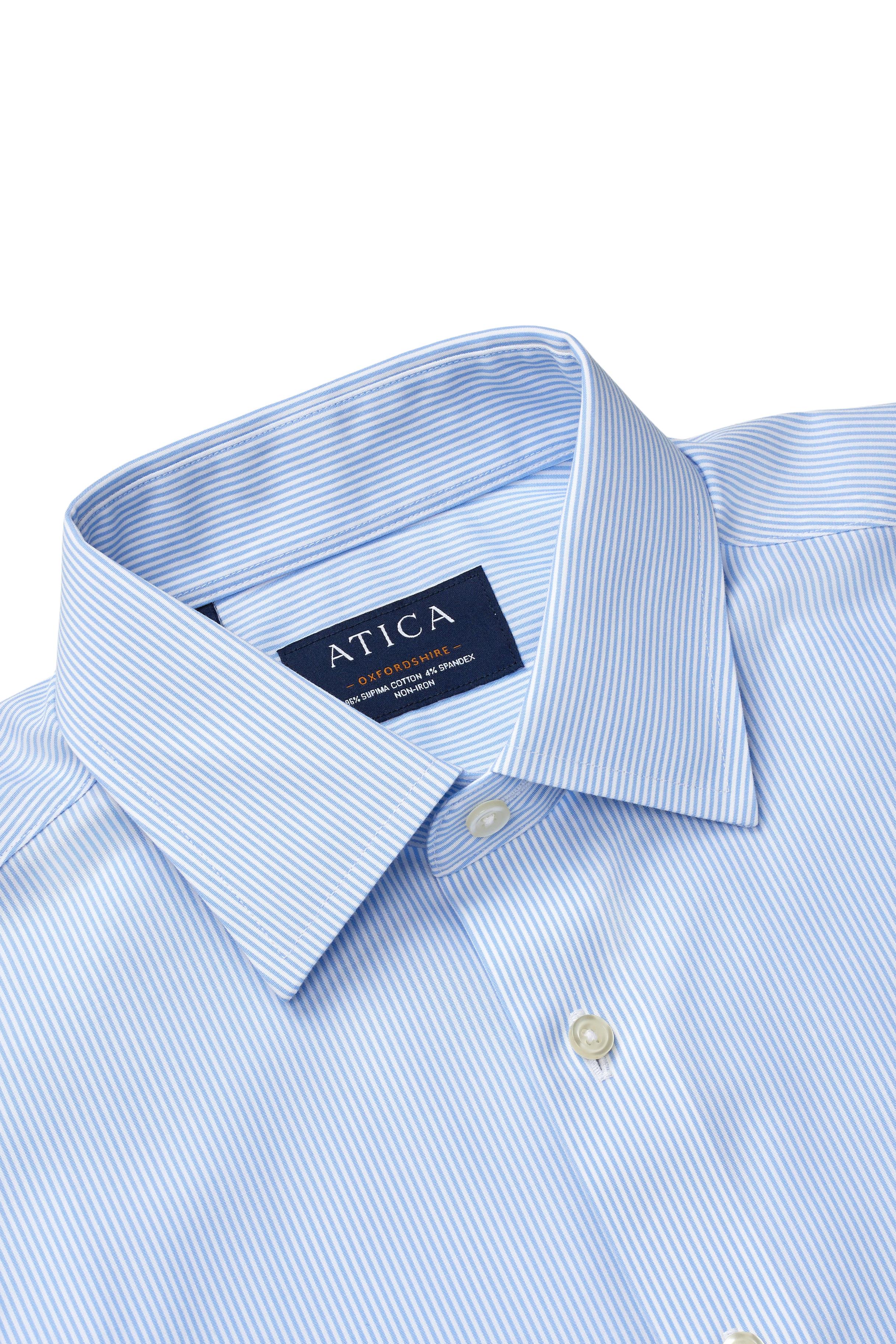 Oxfordshire Light Blue Stripes Shirt - Atica Man
