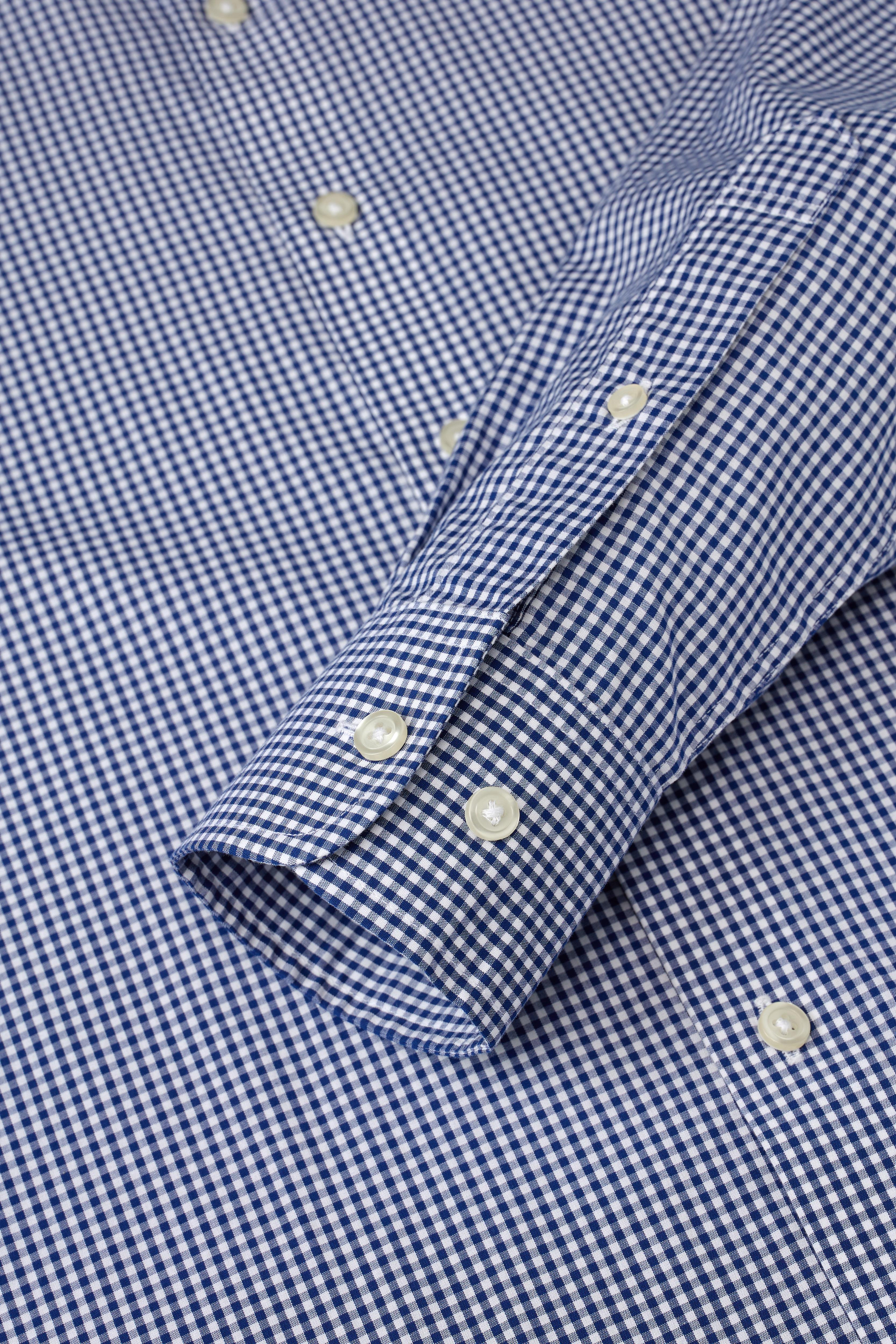Riviera Navy Check Shirt - Atica Man