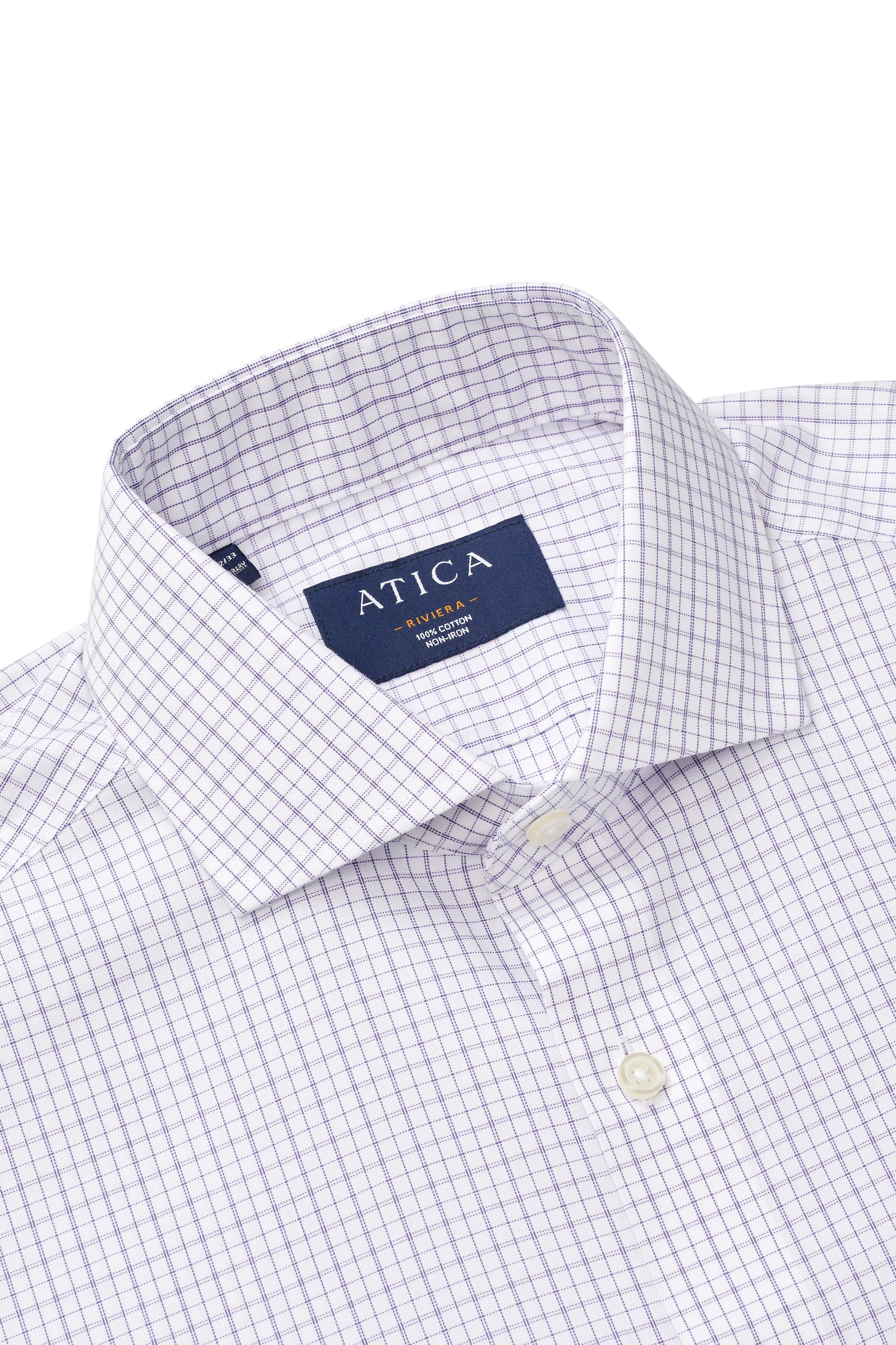 Riviera Classic Stripe Check Shirt - Atica Man