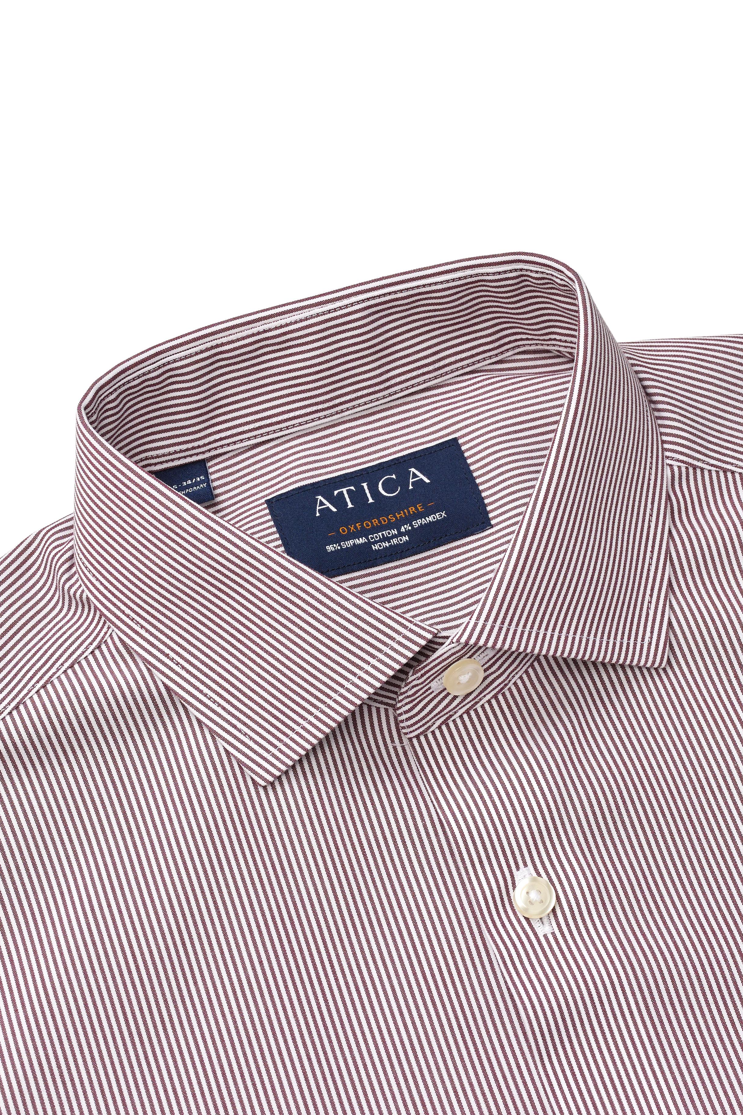 Oxfordshire Wine Stripes Shirt - Atica Man