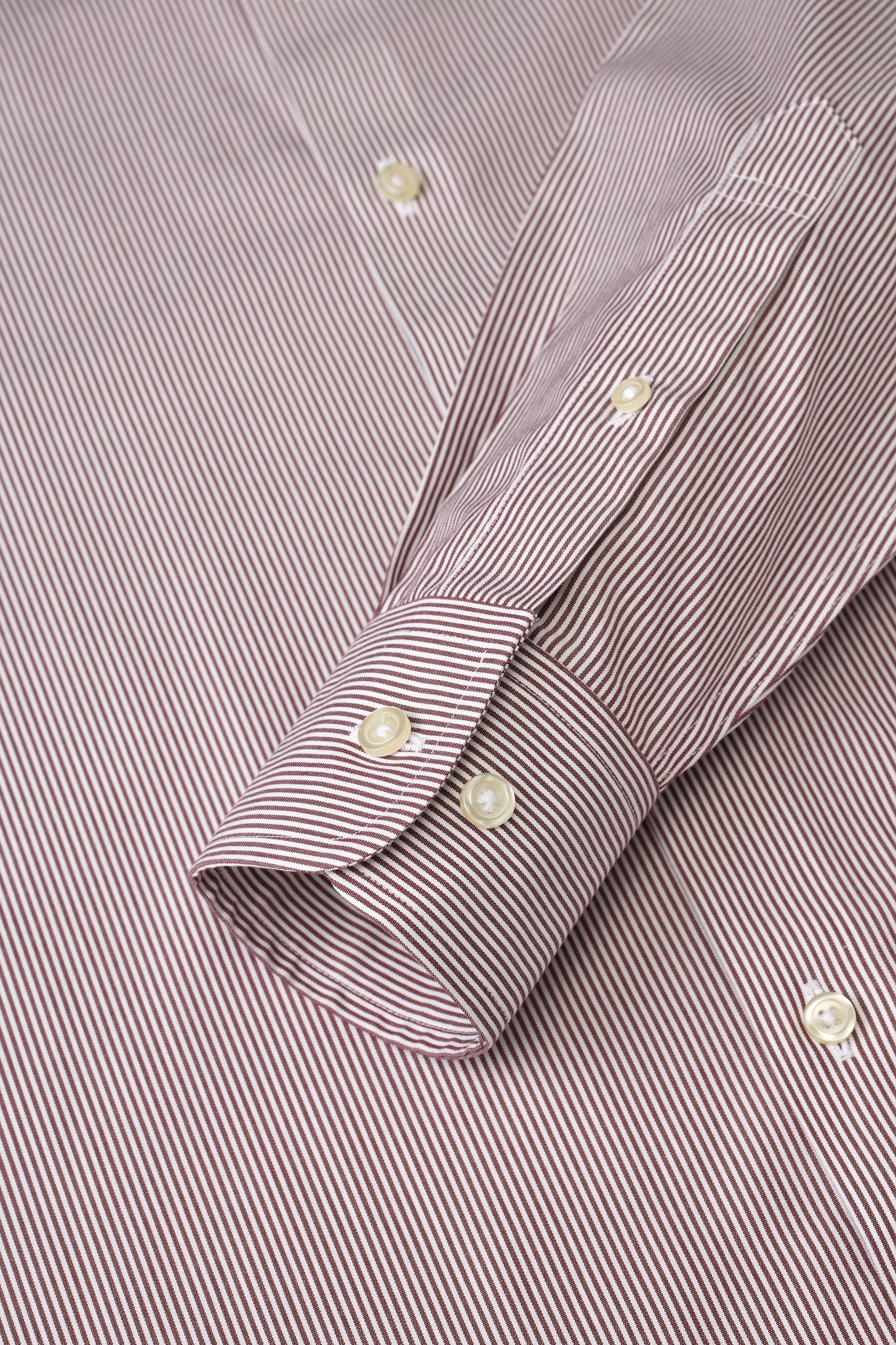Oxfordshire Wine Stripes Shirt - Atica Man