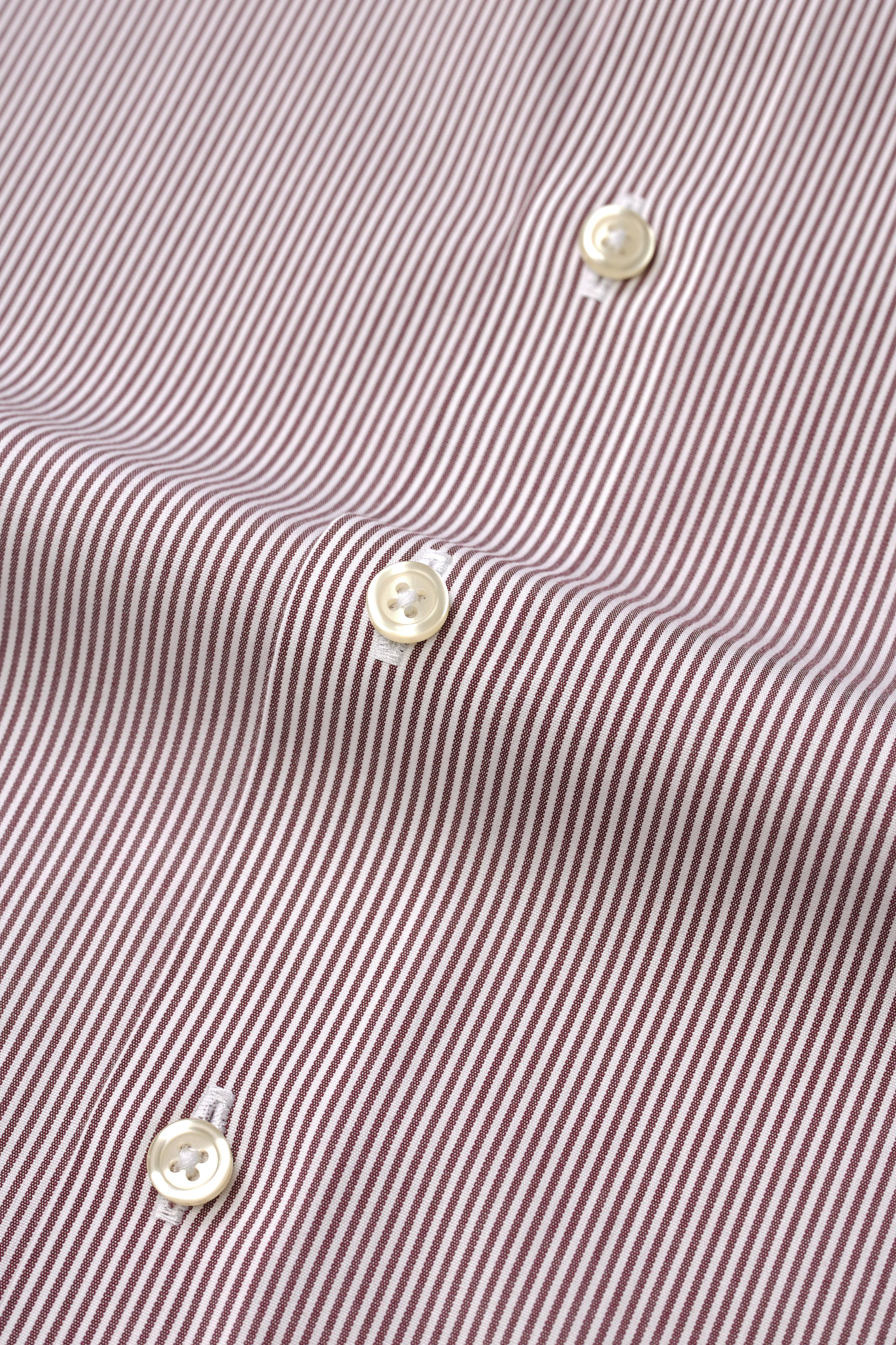 Oxfordshire Wine Stripes Shirt - Atica Man