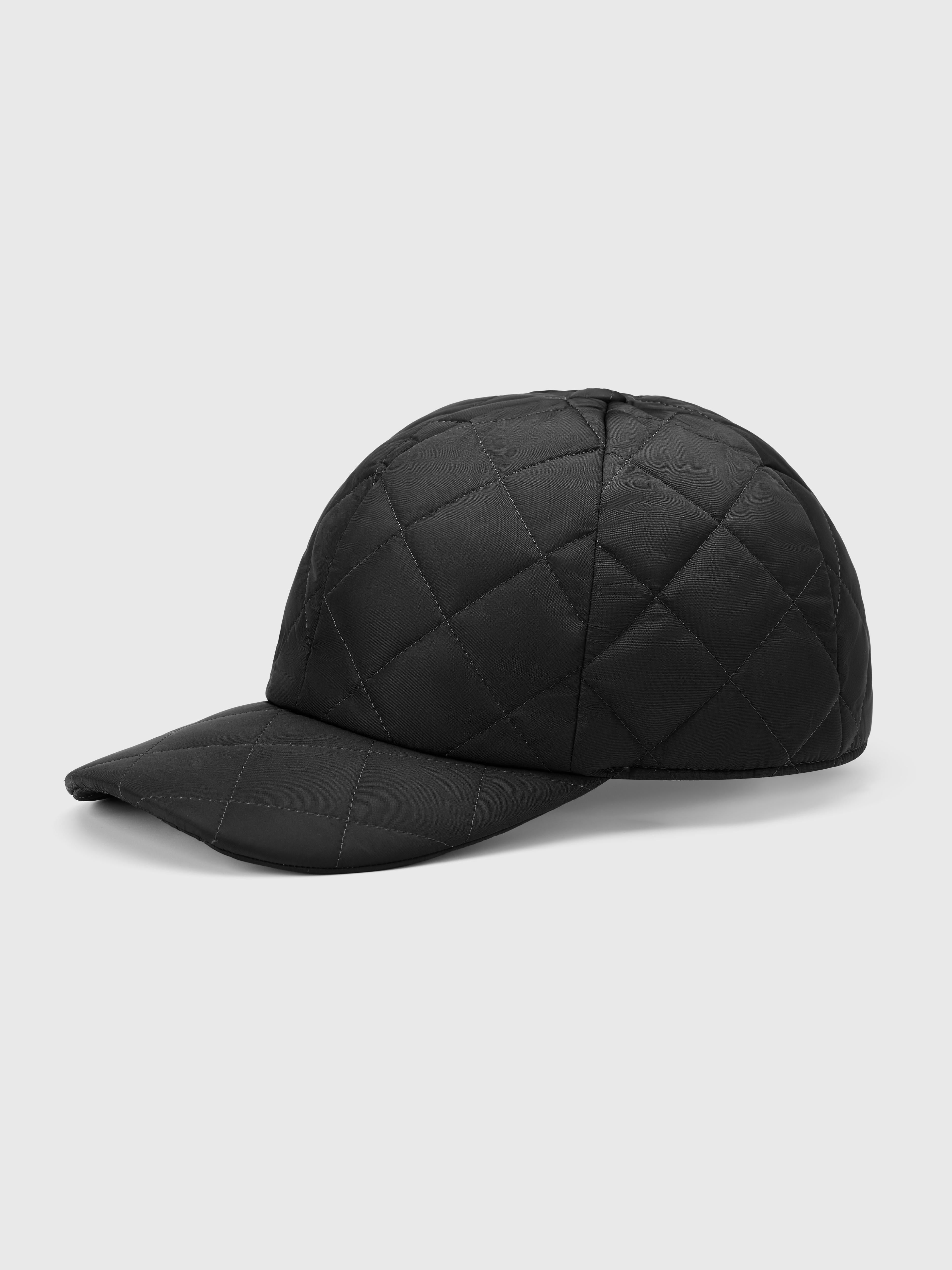 Black Quilted Loft Cap - Atica Man