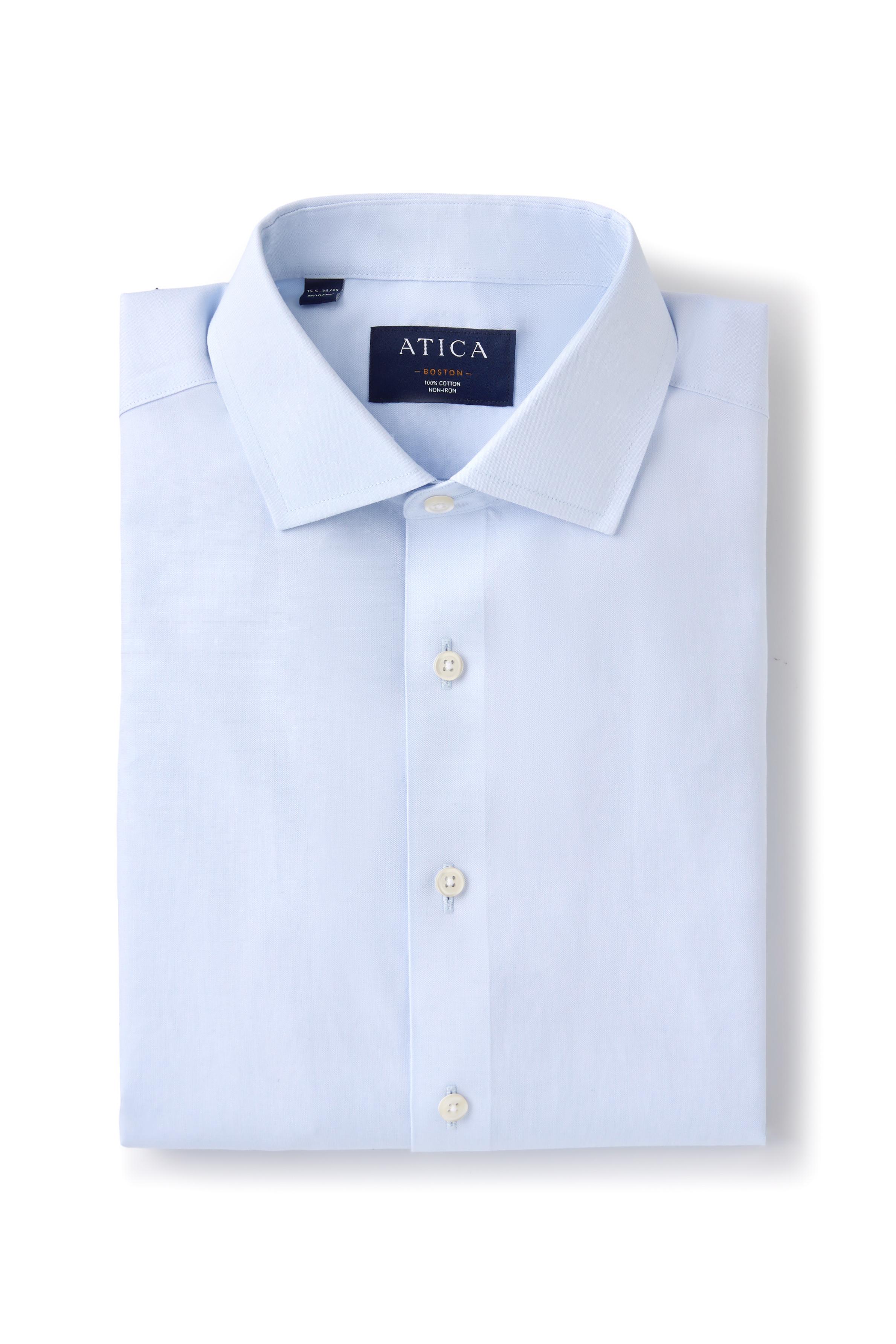 Boston Light Blue Pinpoint Shirt - Atica Man