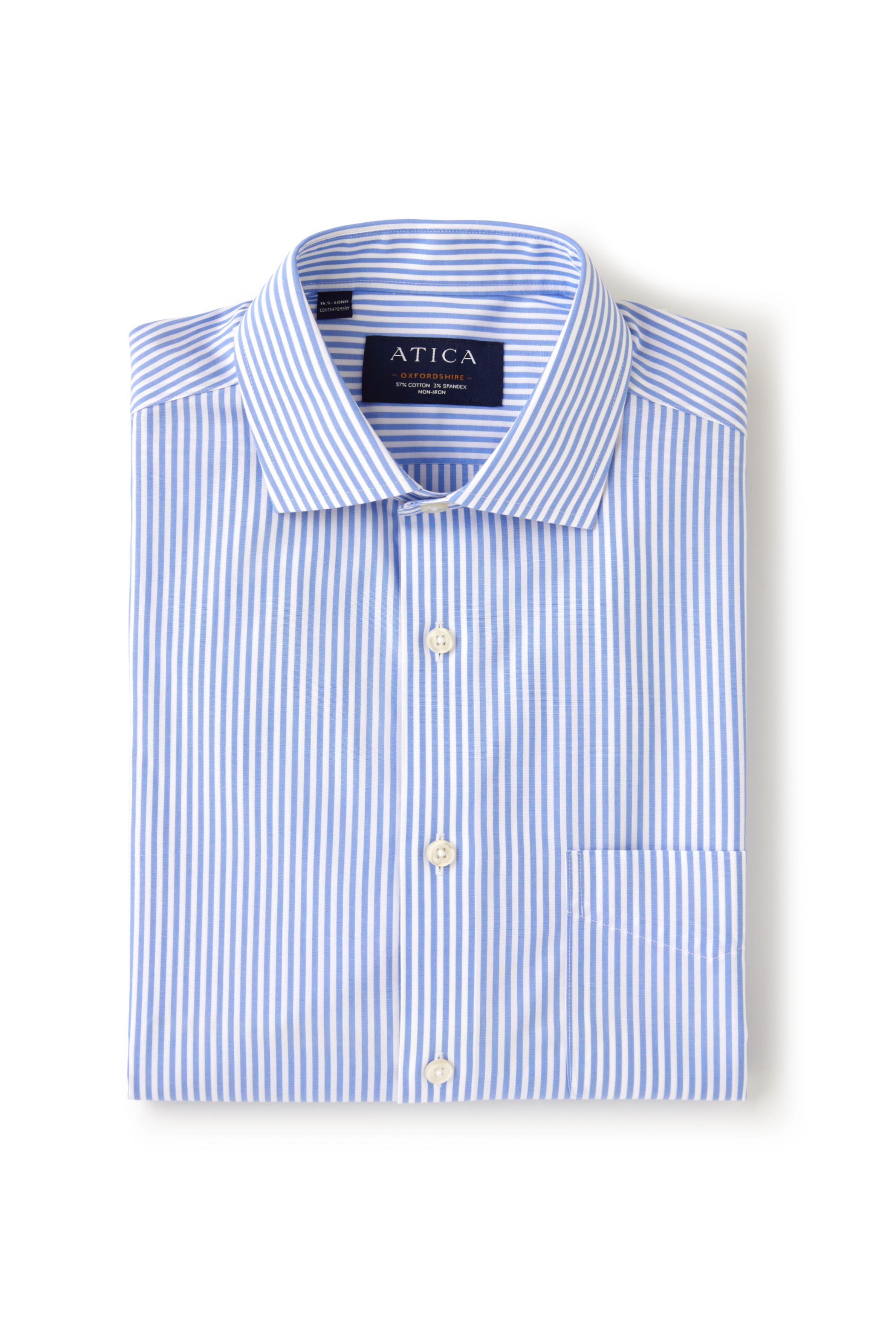 Oxfordshire Blue Stripe Shirt - Atica Man