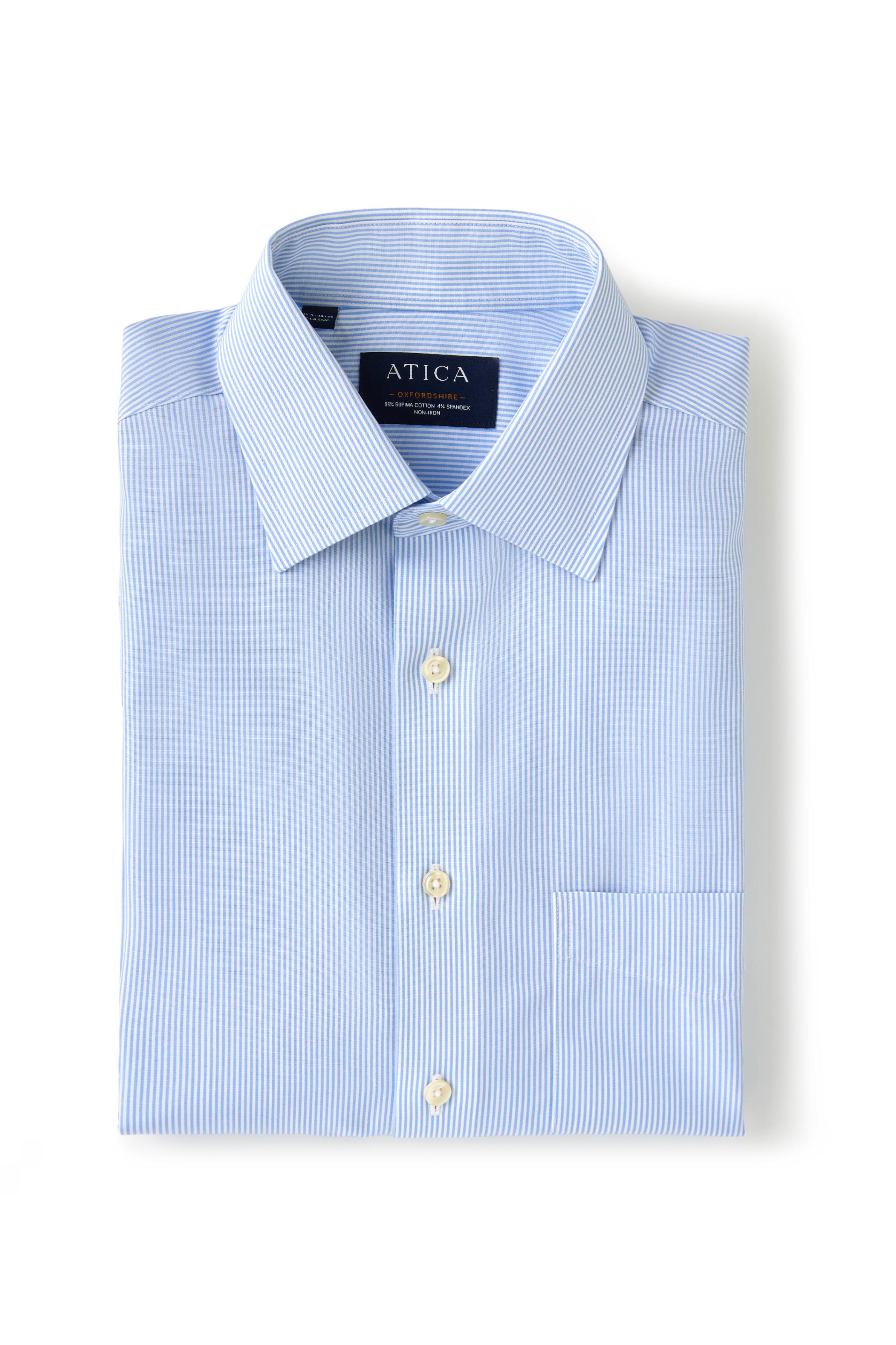 Oxfordshire Light Blue Stripes Shirt - Atica Man
