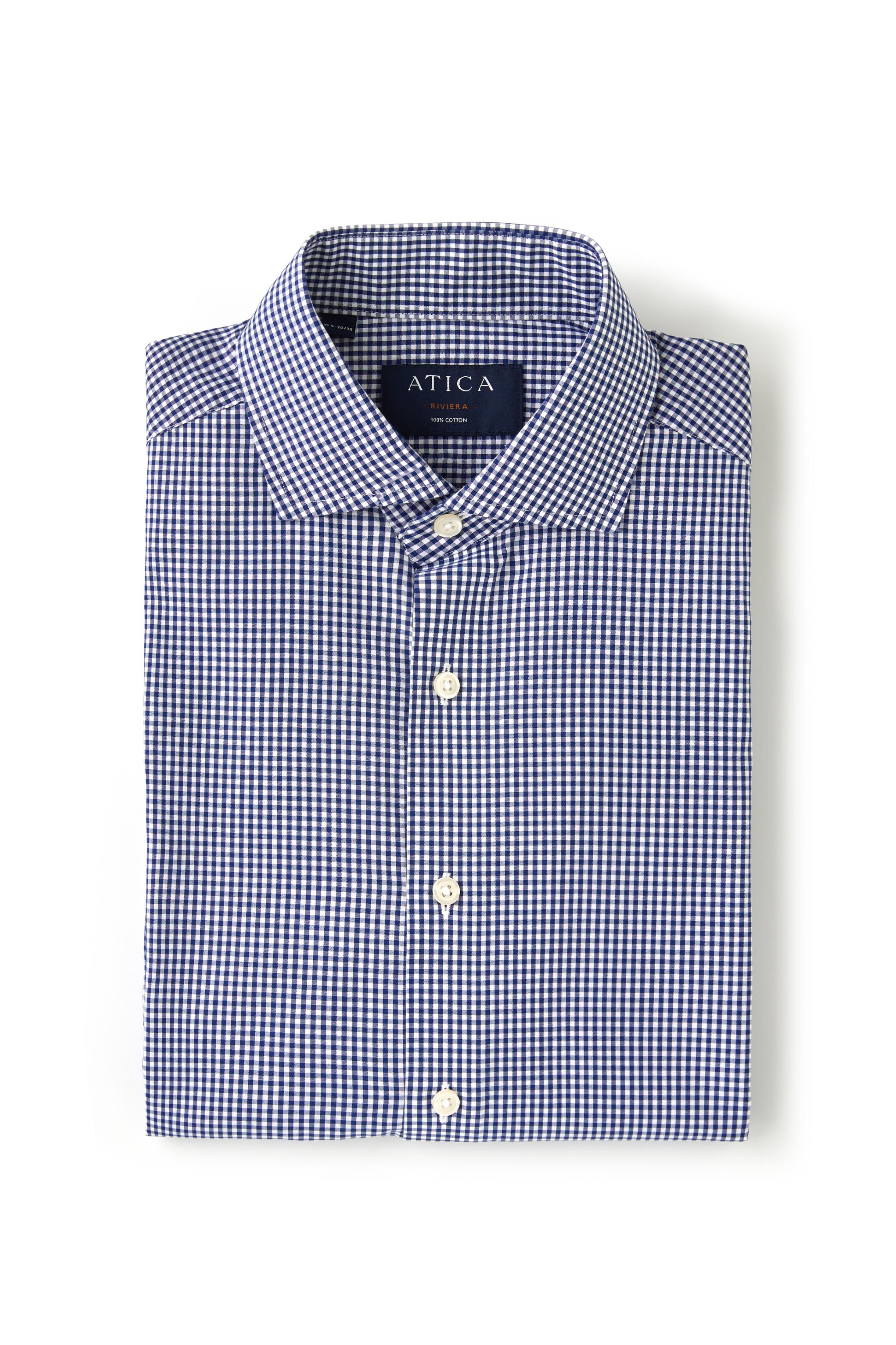 Riviera Navy Check Shirt - Atica Man