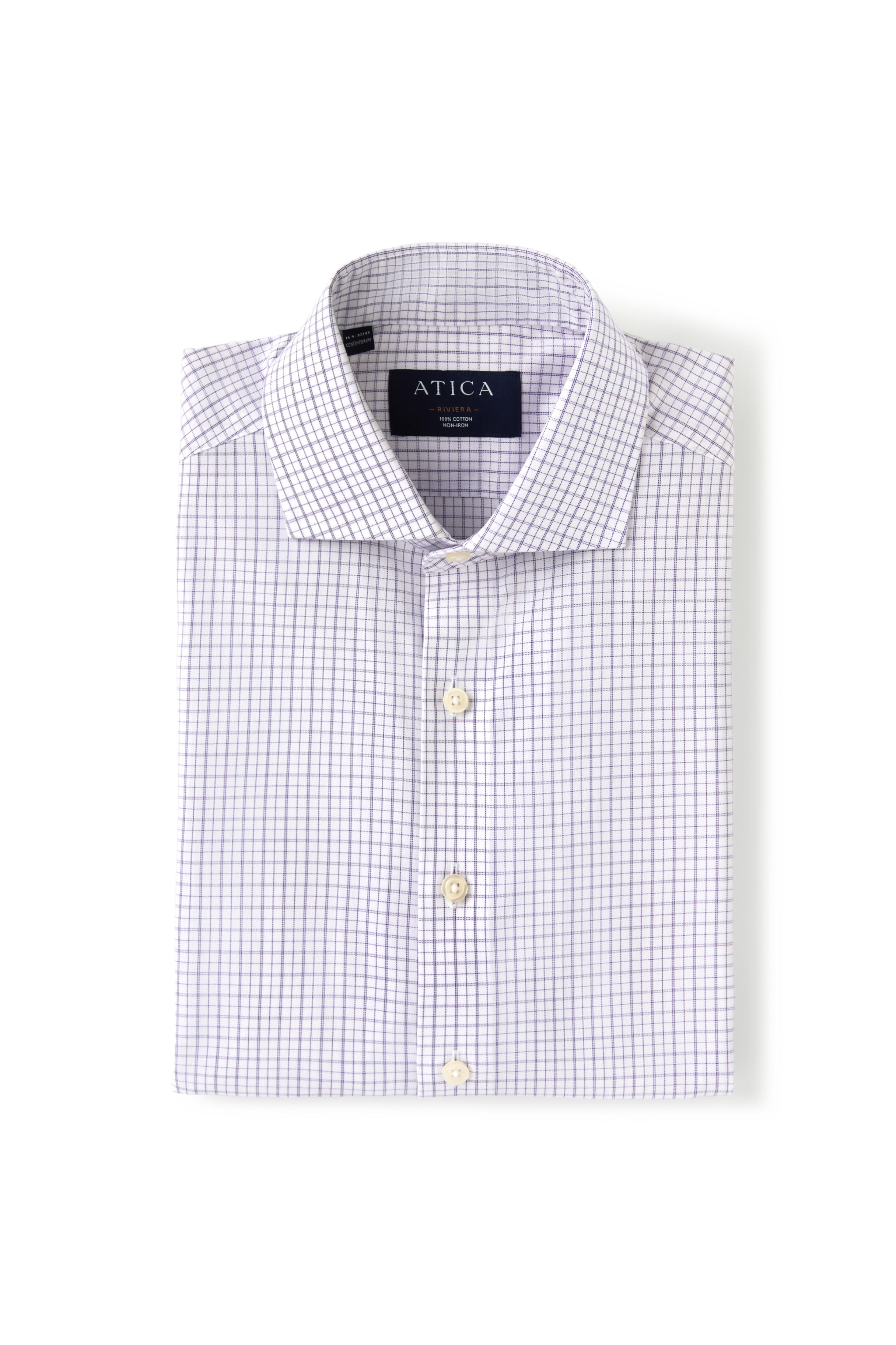 Riviera Classic Stripe Check Shirt - Atica Man