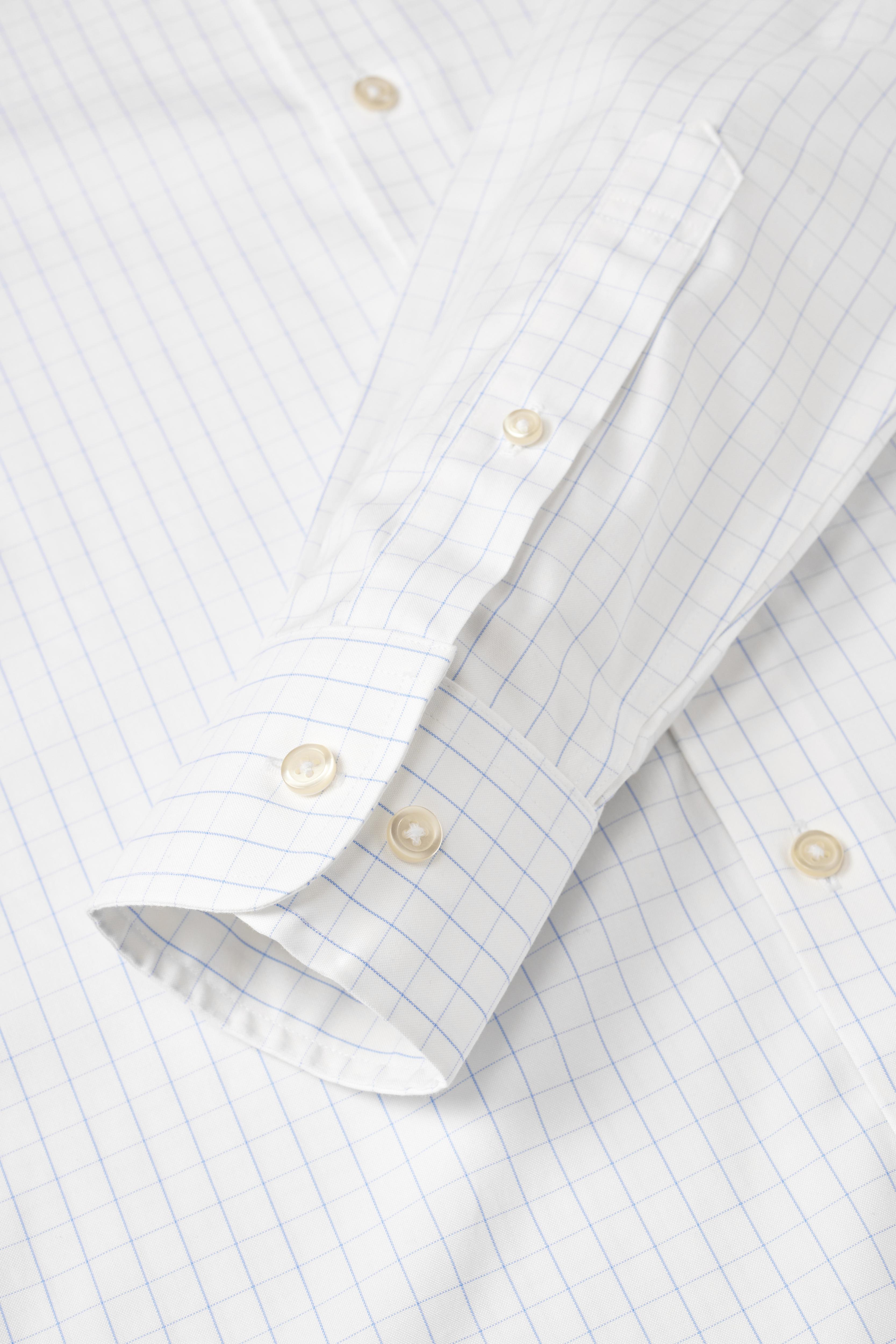 Providence Light Blue Windowpane Shirt - Atica Man