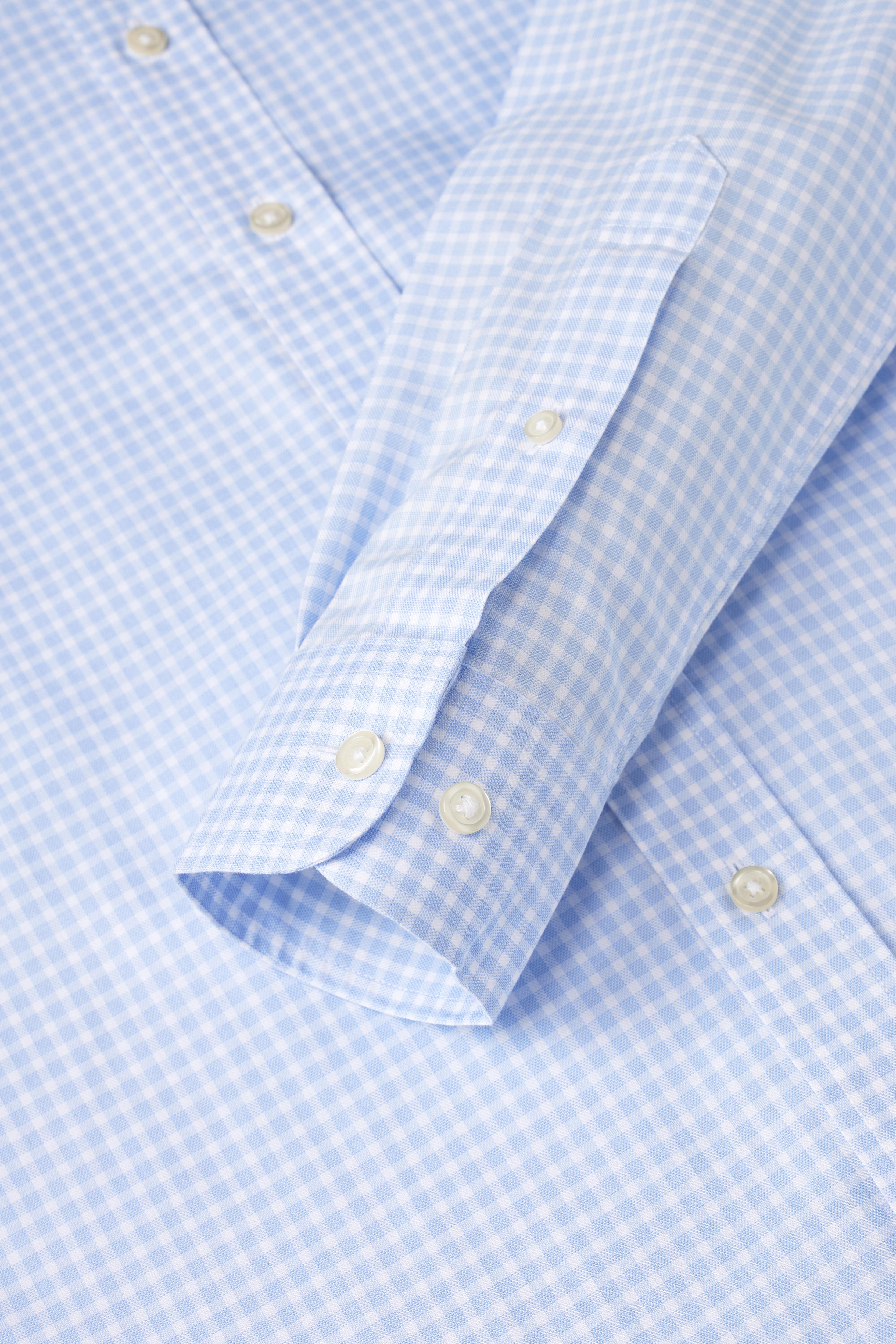EVERYDAY Light Blue Gingham Shirt - Atica Man